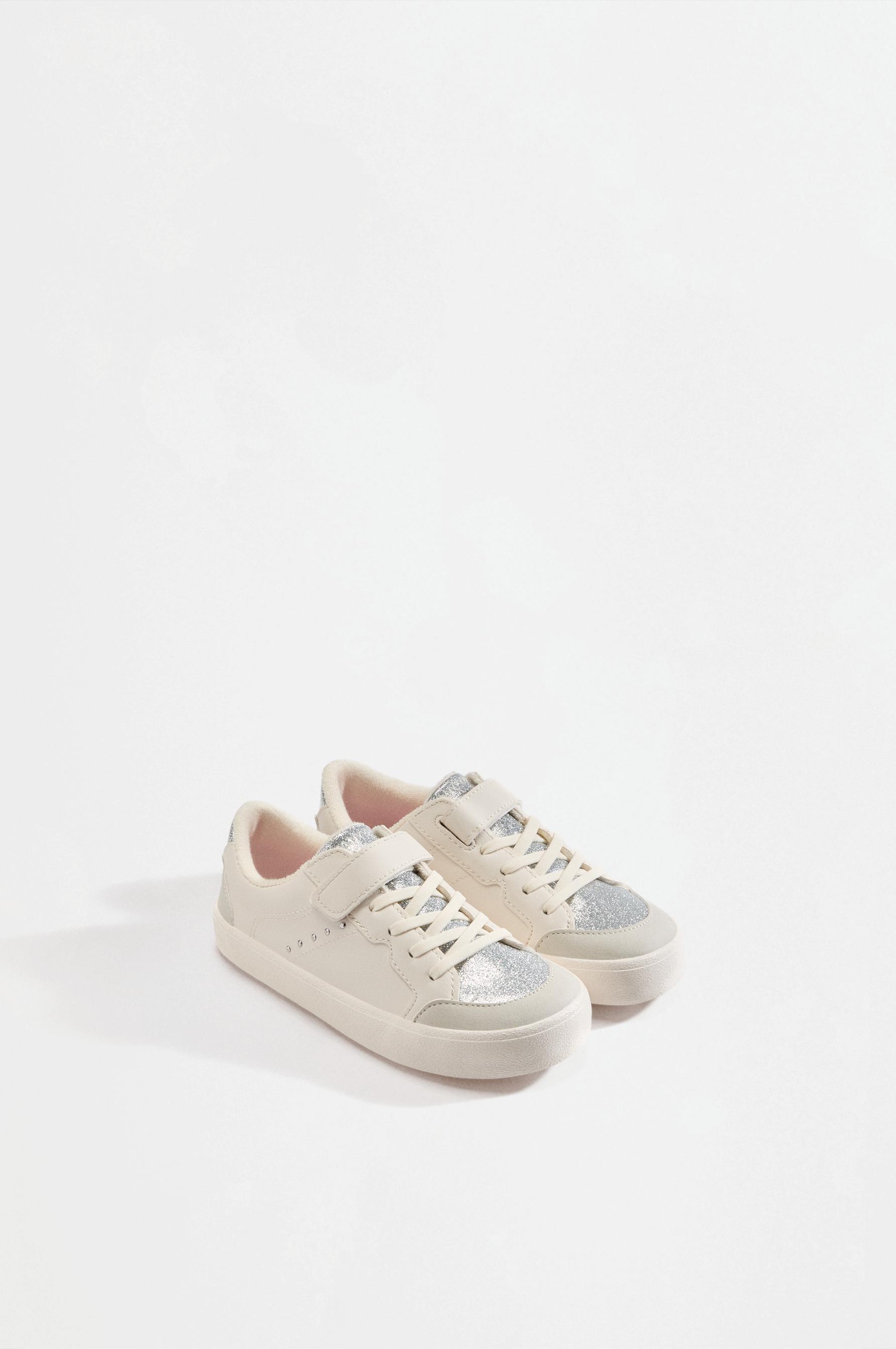 Glitter Barefoot Sneakers — SILVER