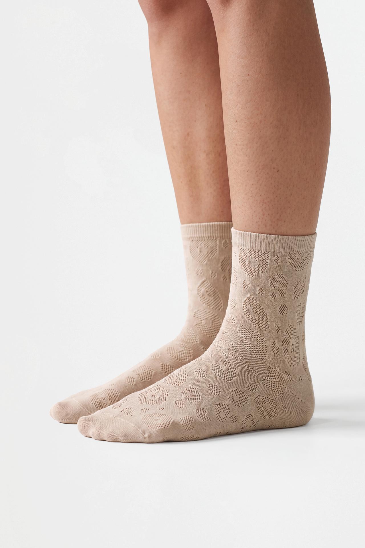 Assorted Short Socks (Pack of 3) — LEOPARD PRINT