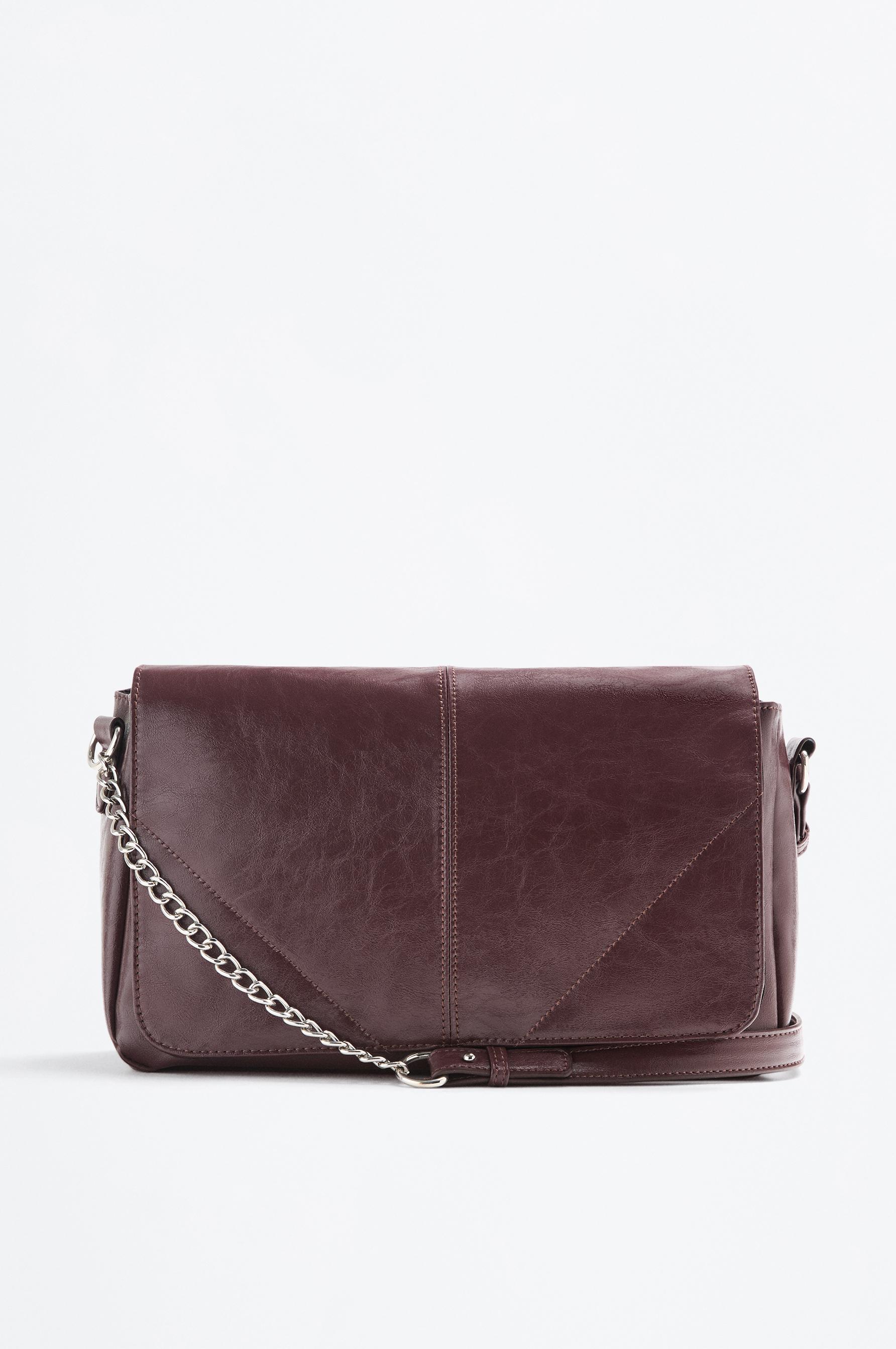 Bolso de hombro solapa textura