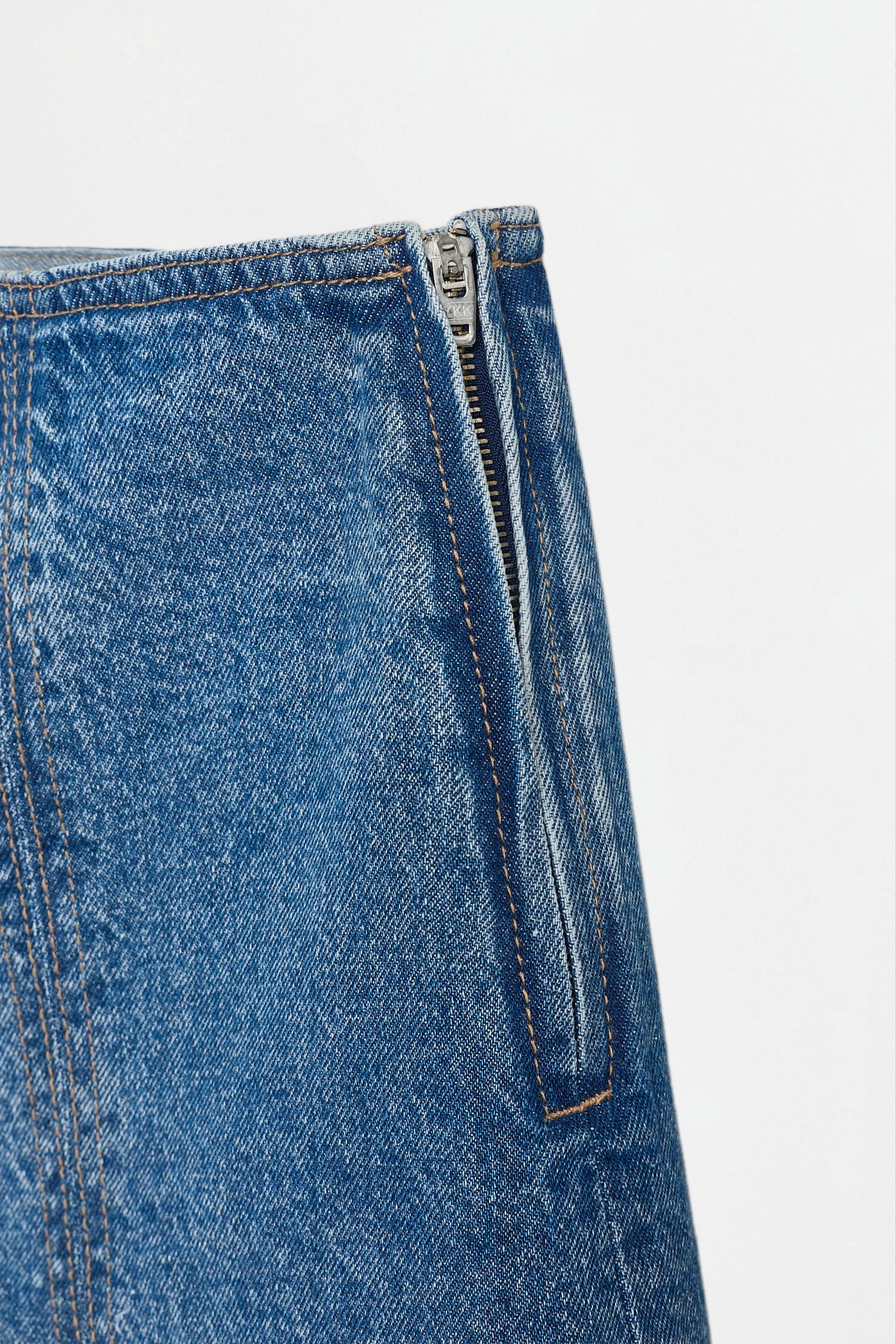 Denim skort — INDIGO