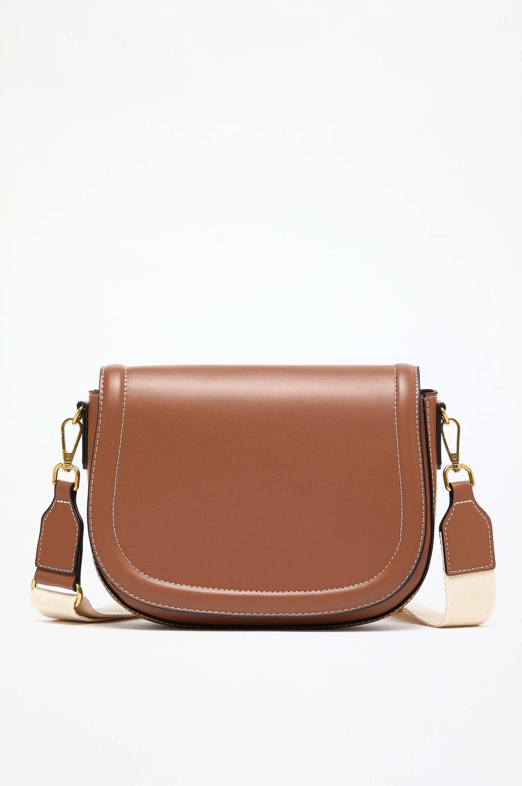 Textured bag with flap