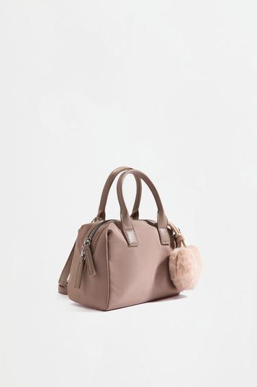 Mini bowling crossbody bag — BEIGE 2