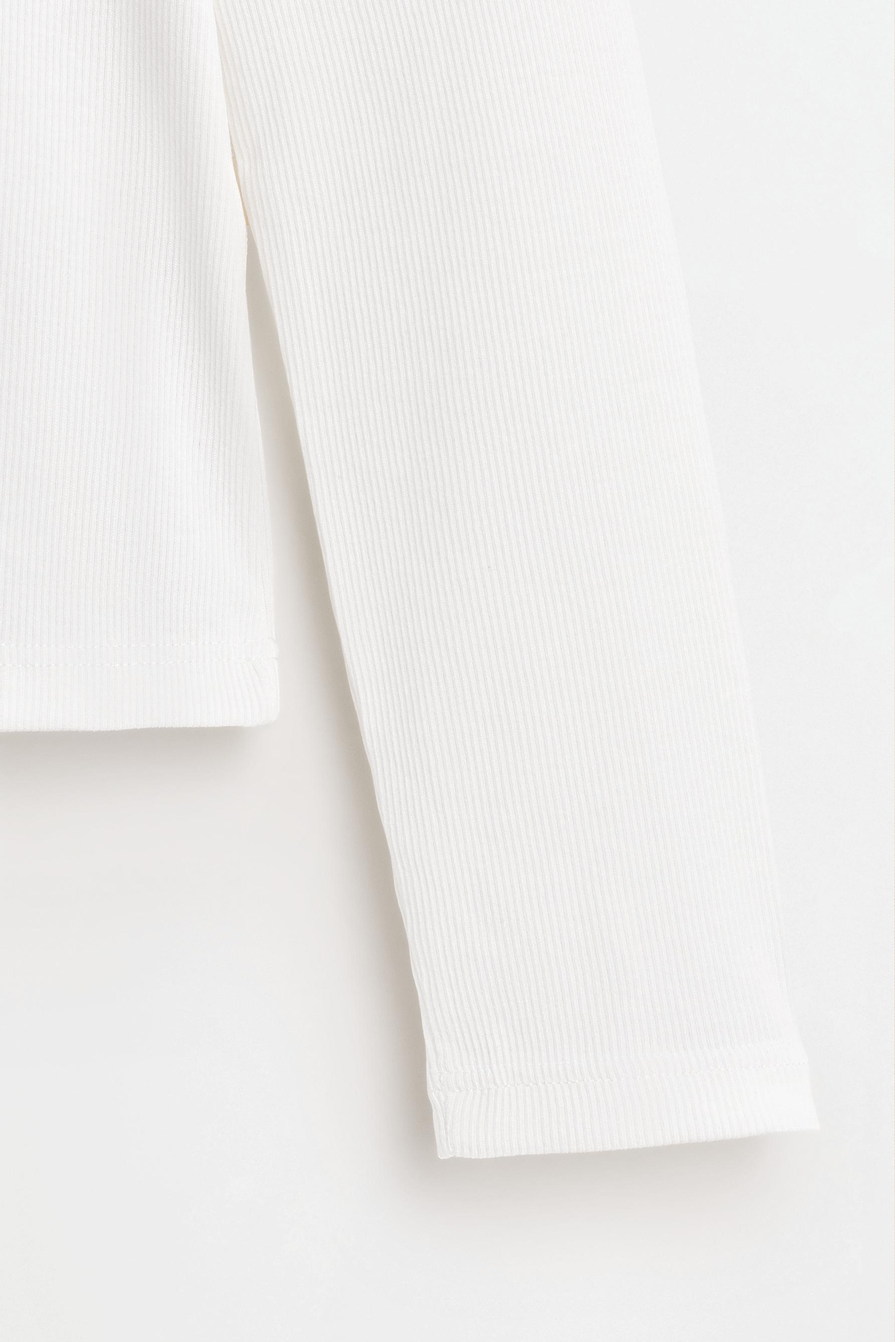 Ribbed T-shirt — OFF WHITE