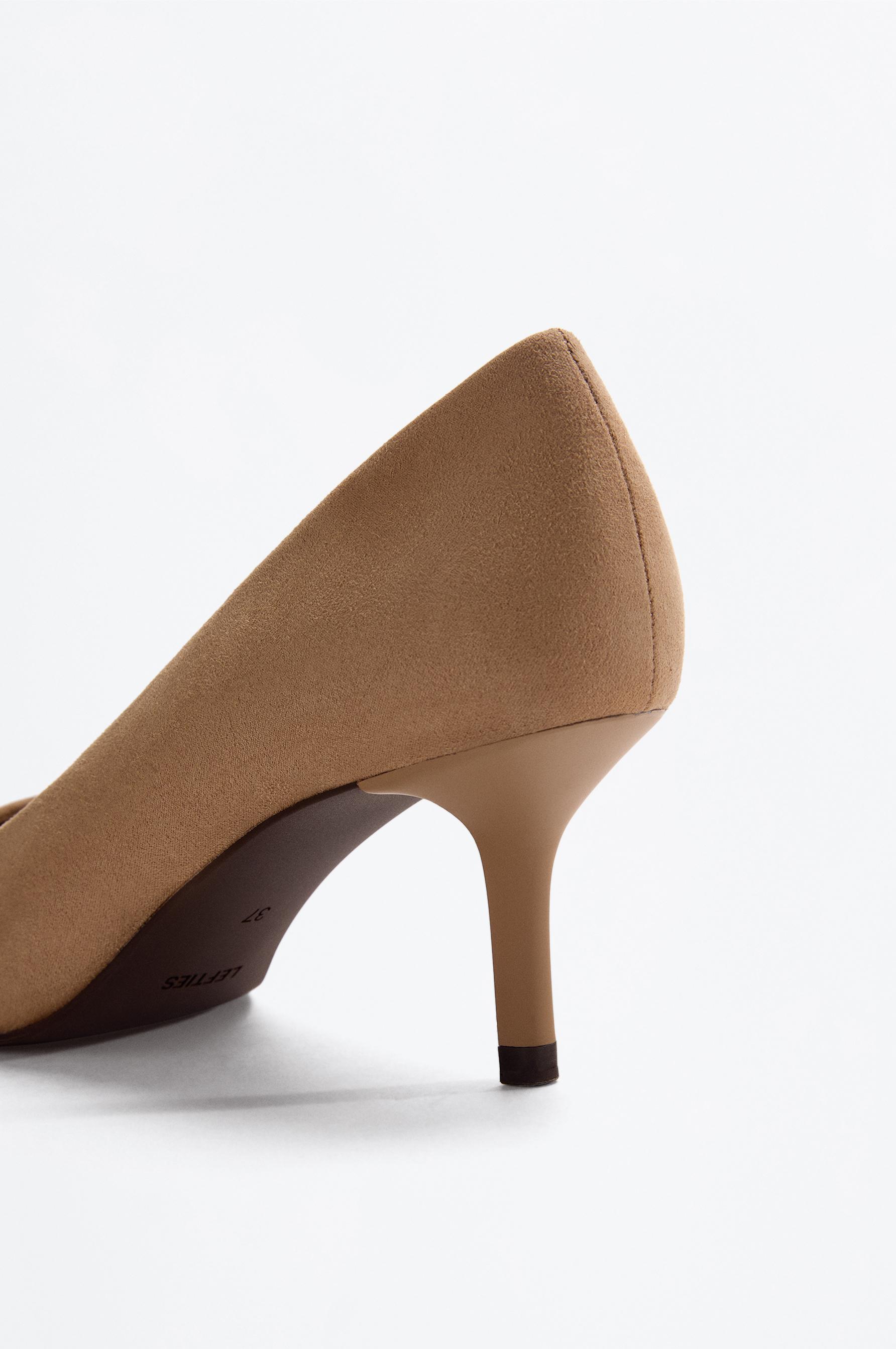 Lefties Bej Lefties Minimal topuklu ayakkabı