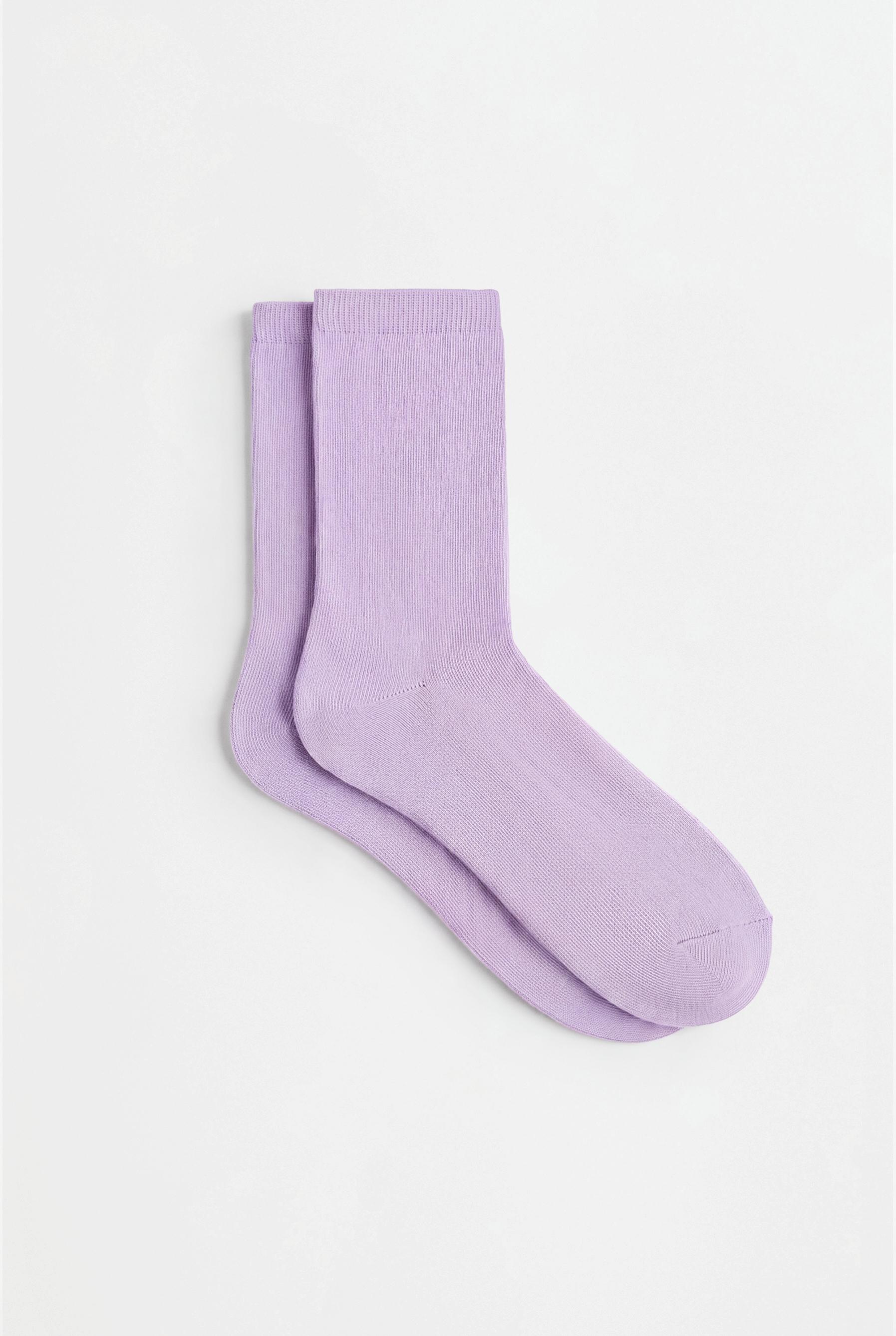 Plain long socks (10-pack) — LILAC