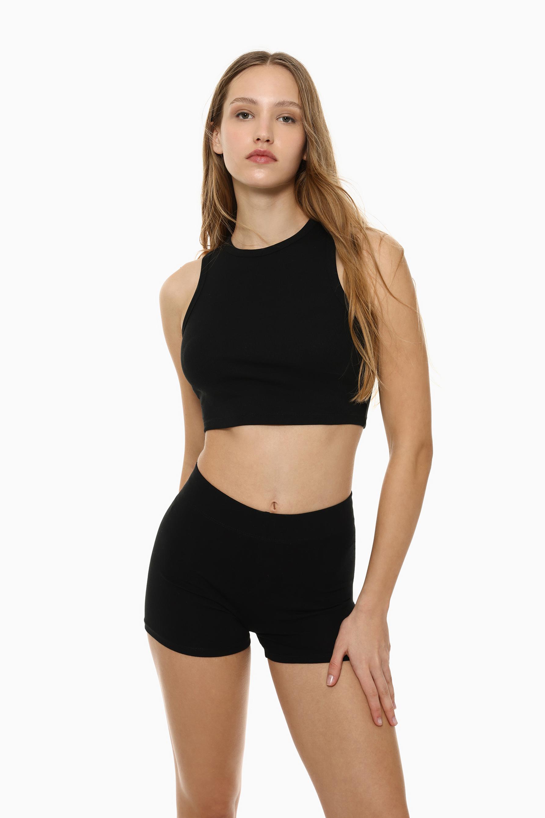 T-shirt cropped canelada