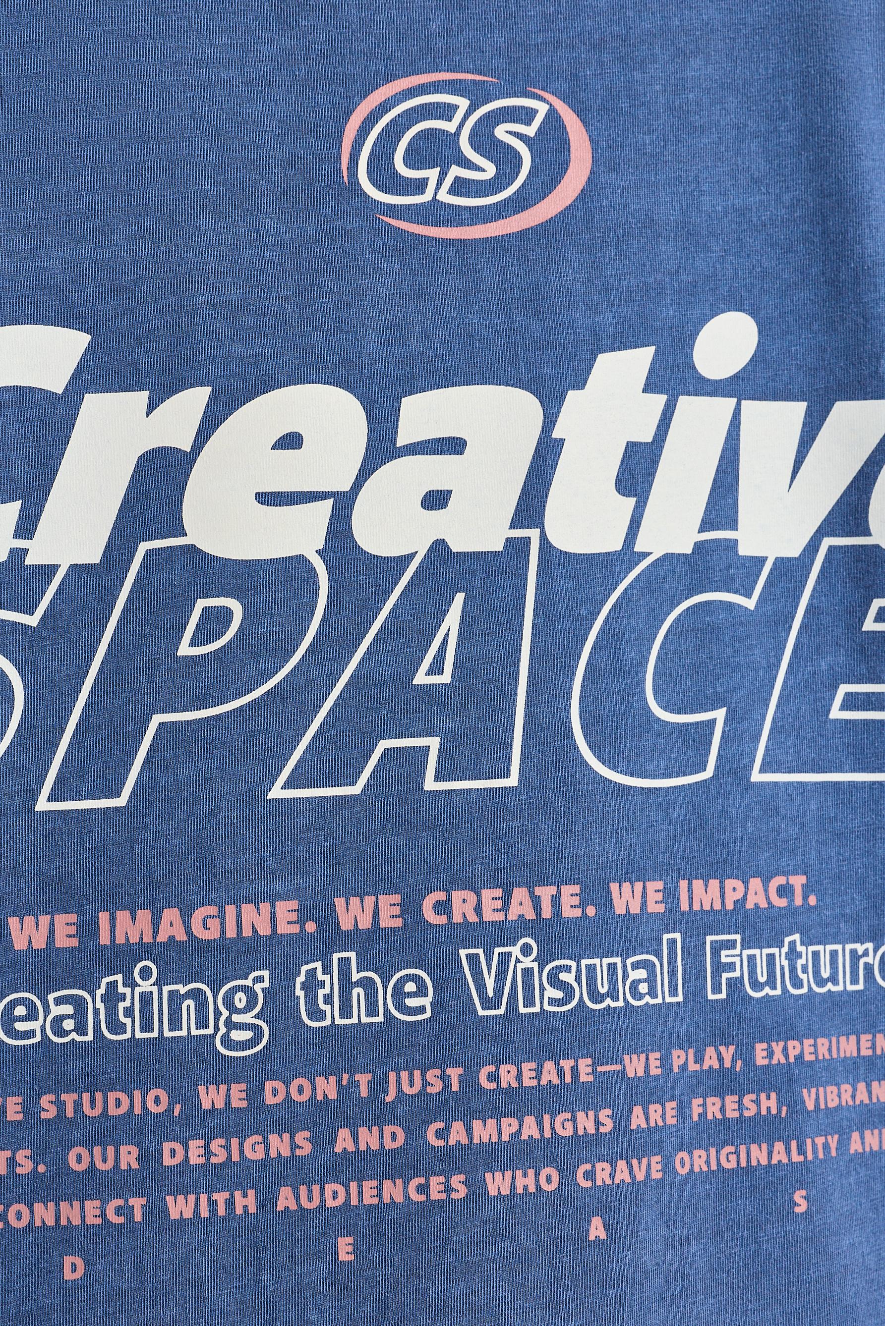Faded-effect T-shirt — FADED NAVY