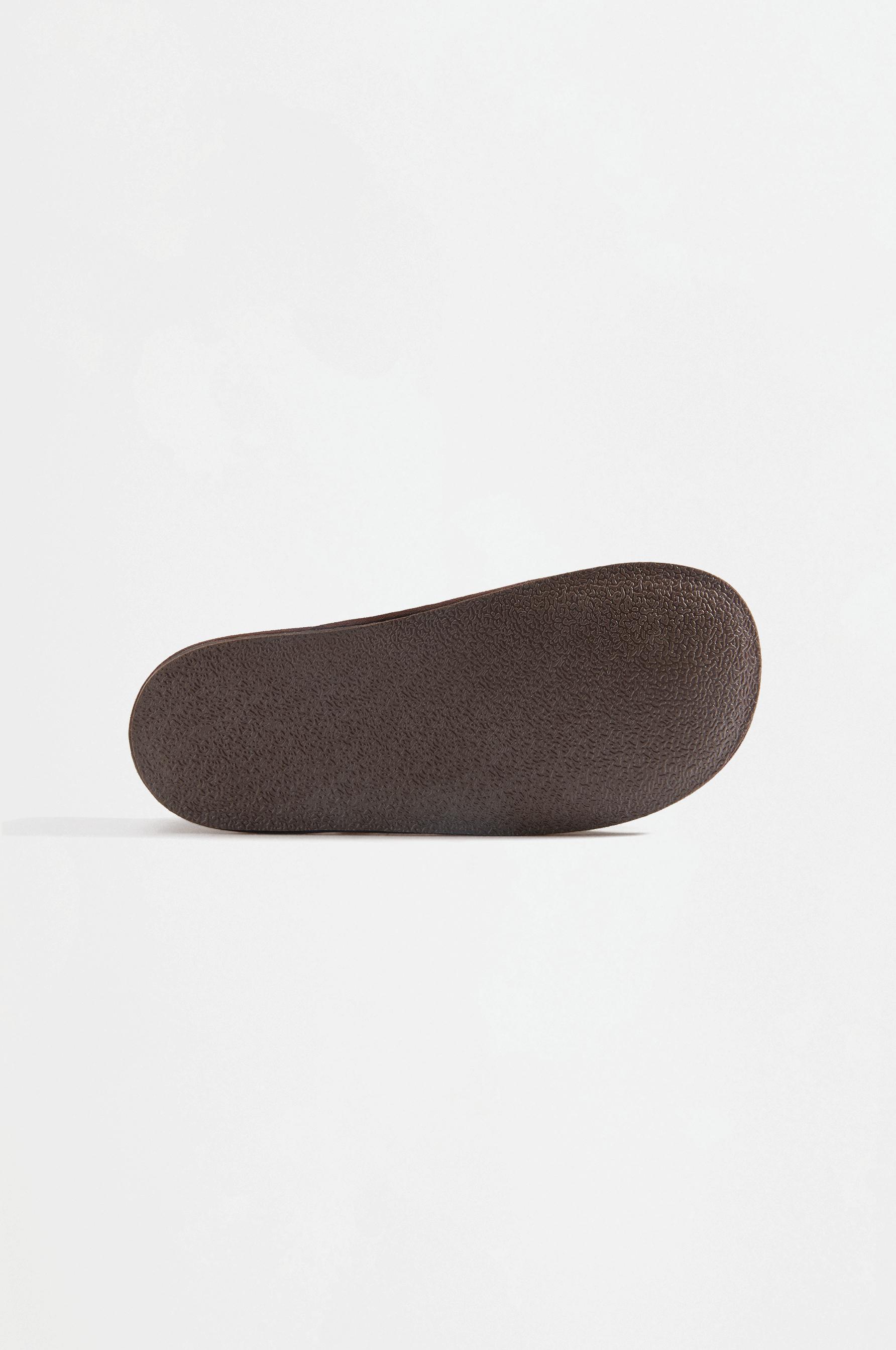 Barefoot Mary Jane ballet flats — BROWN