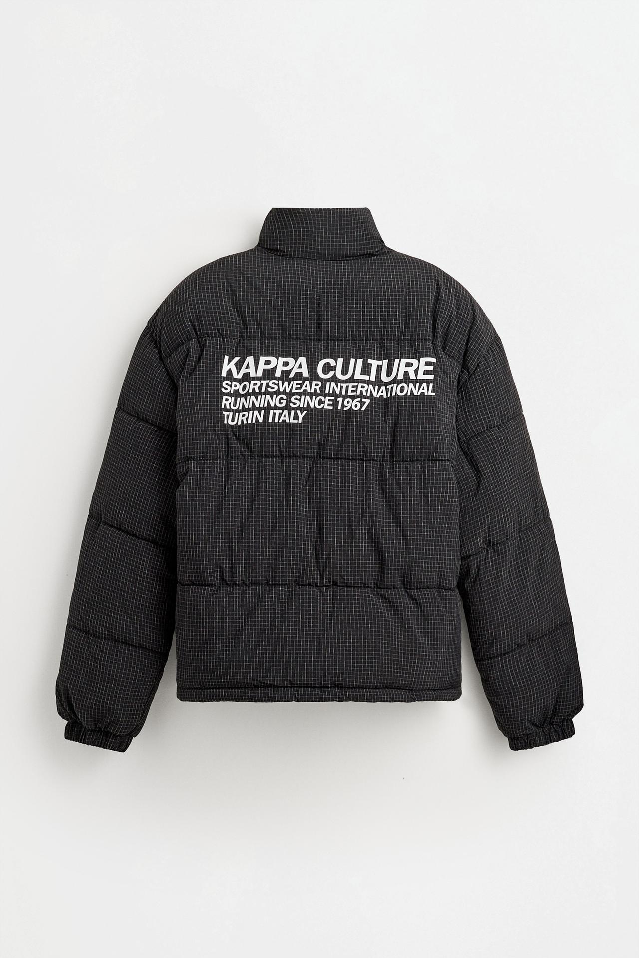 Kappa Culture x Lefties quilted jacket — ANTHRACITE GREY