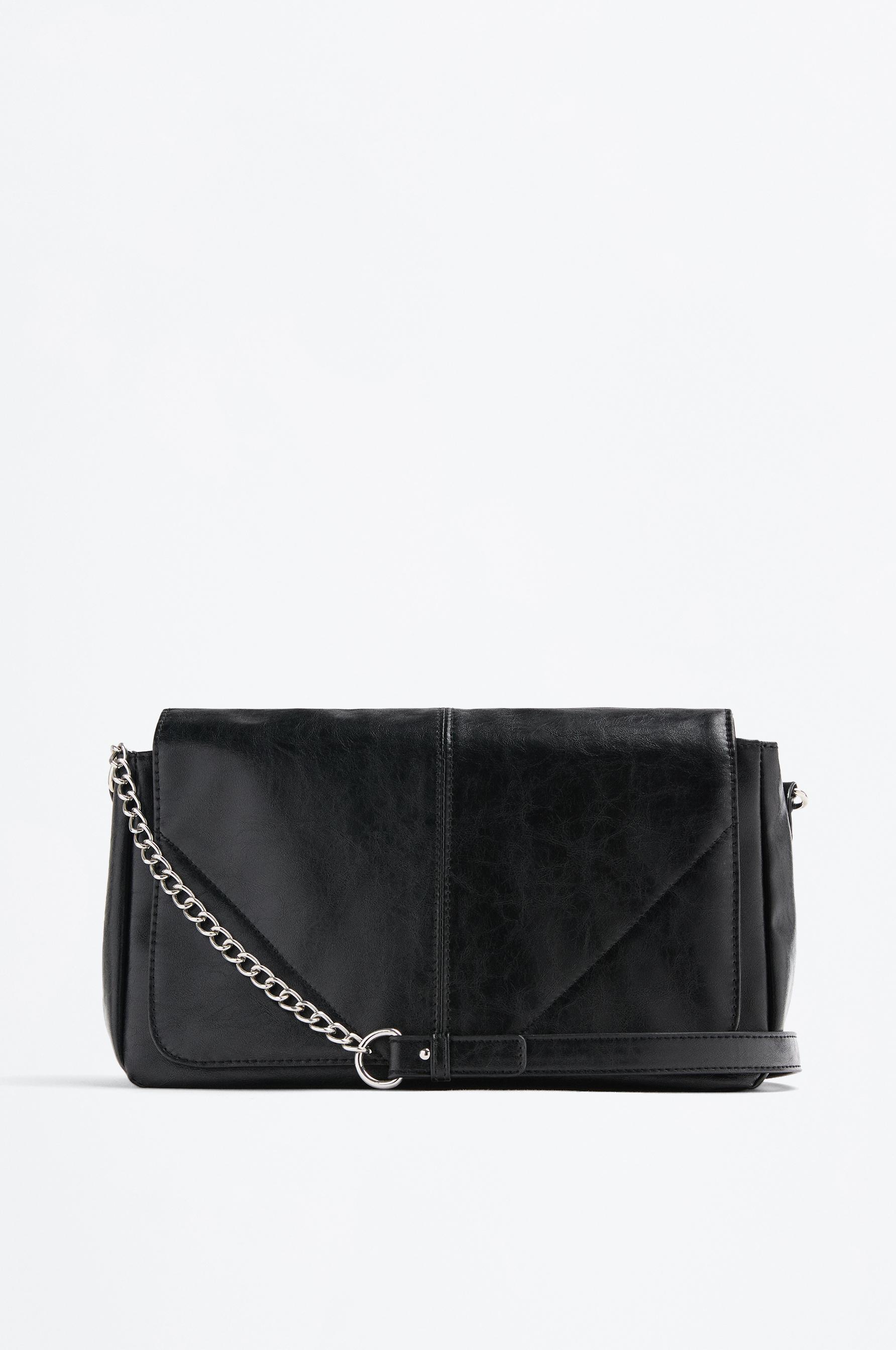 Bolso de hombro solapa textura