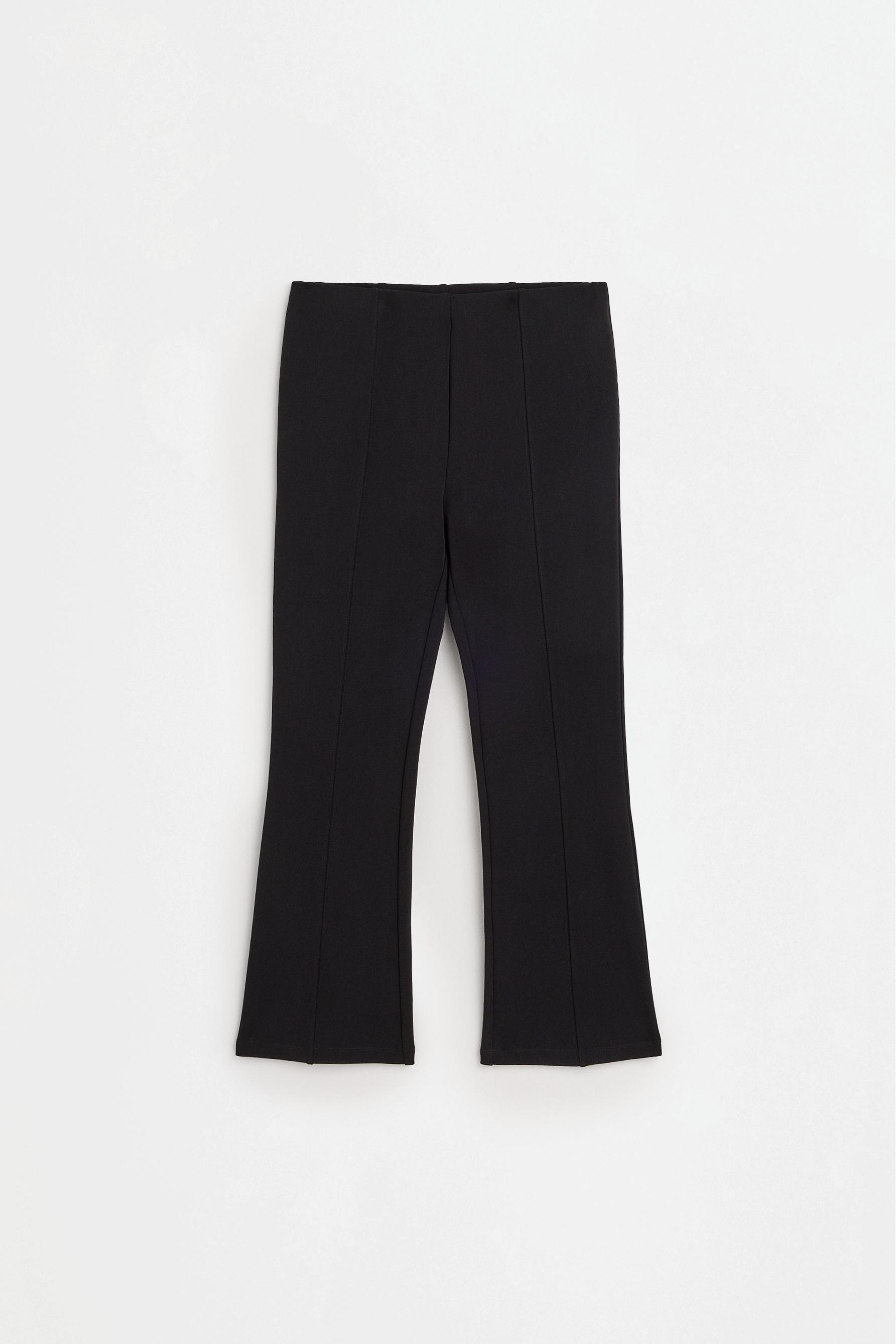 Shaping bell bottom trousers — BLACK