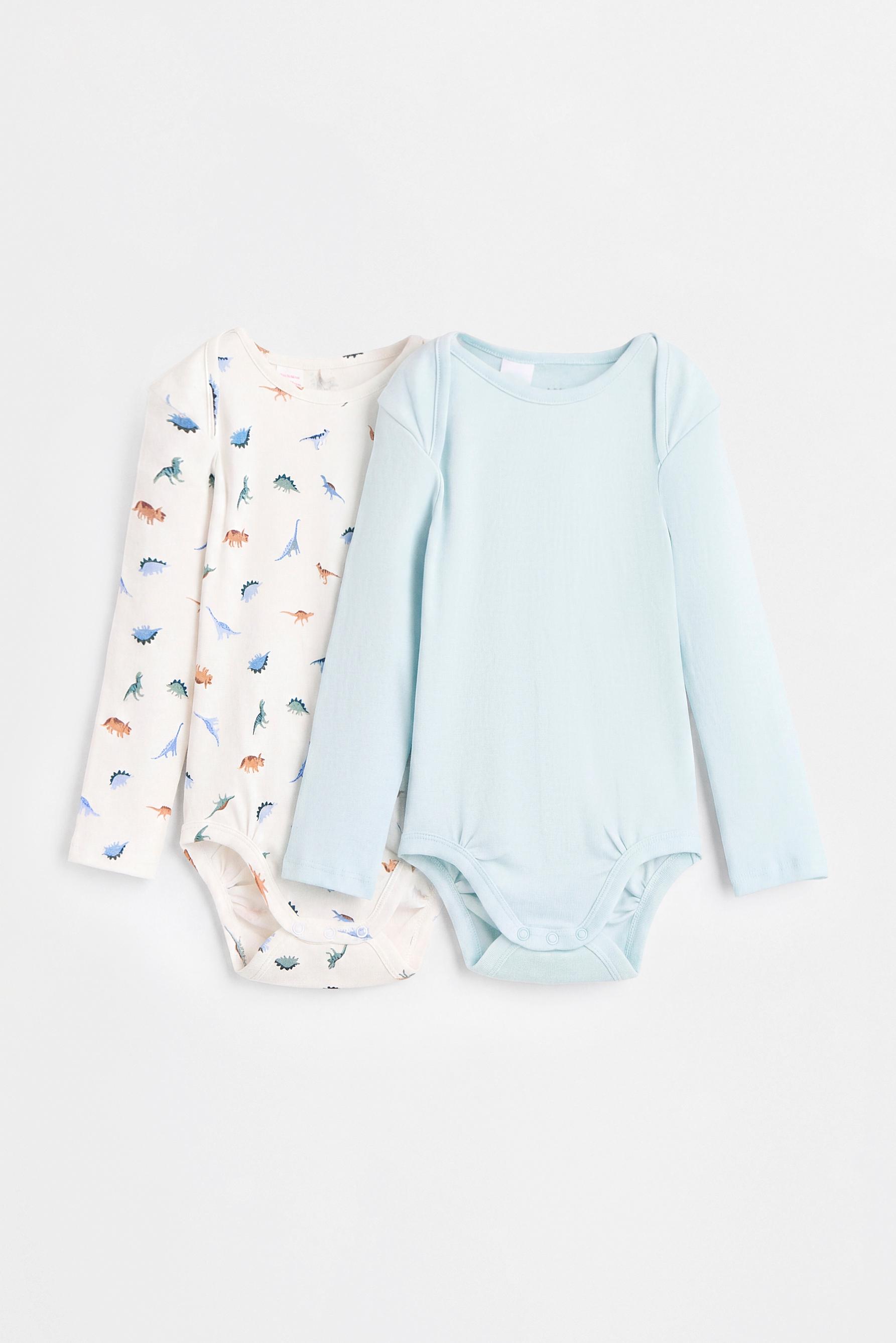 Pack of 2 combined bodysuits — WATER GREEN