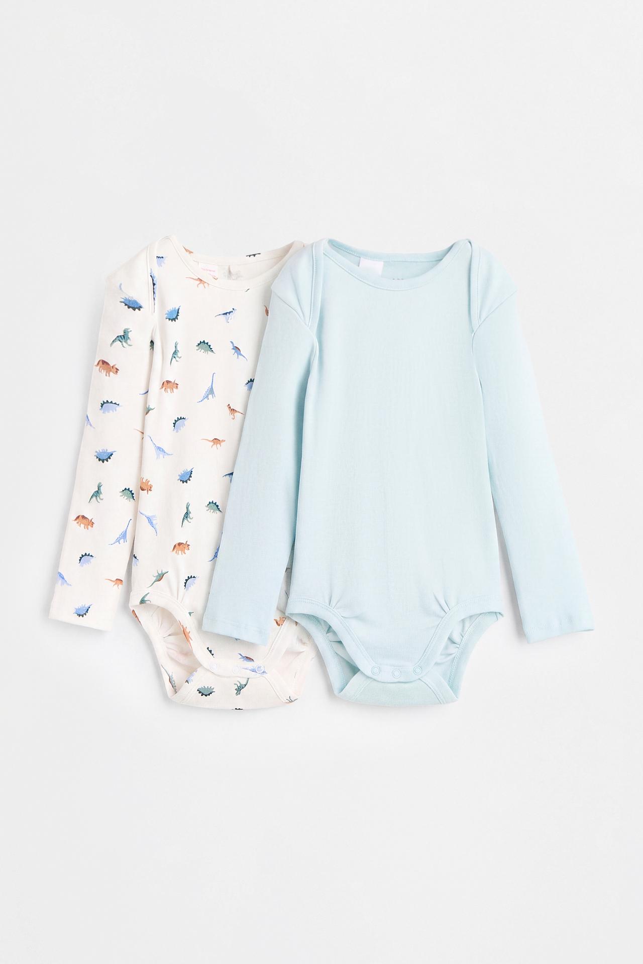 Pack of 2 combined bodysuits — WATER GREEN