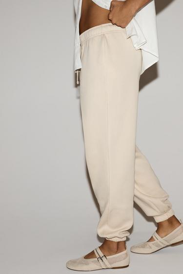 Basic tracksuit bottoms — MEDIUM ECRU 3