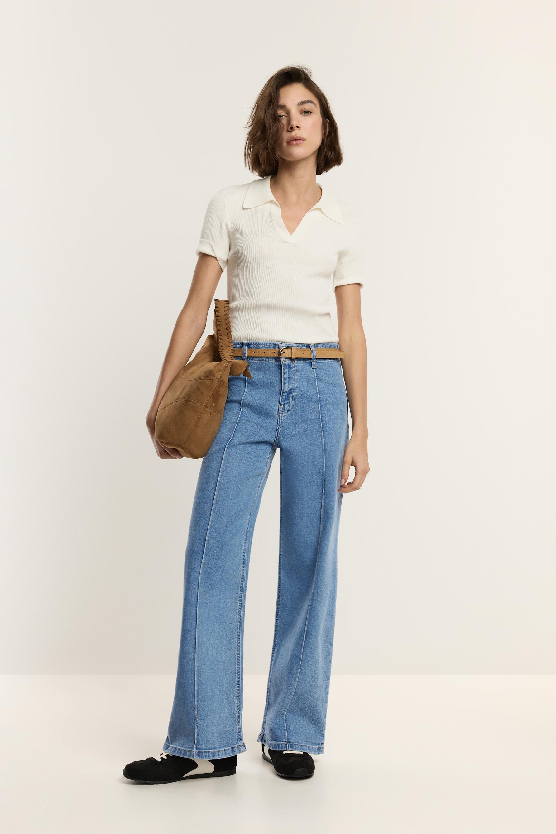 Jeans straight nervio