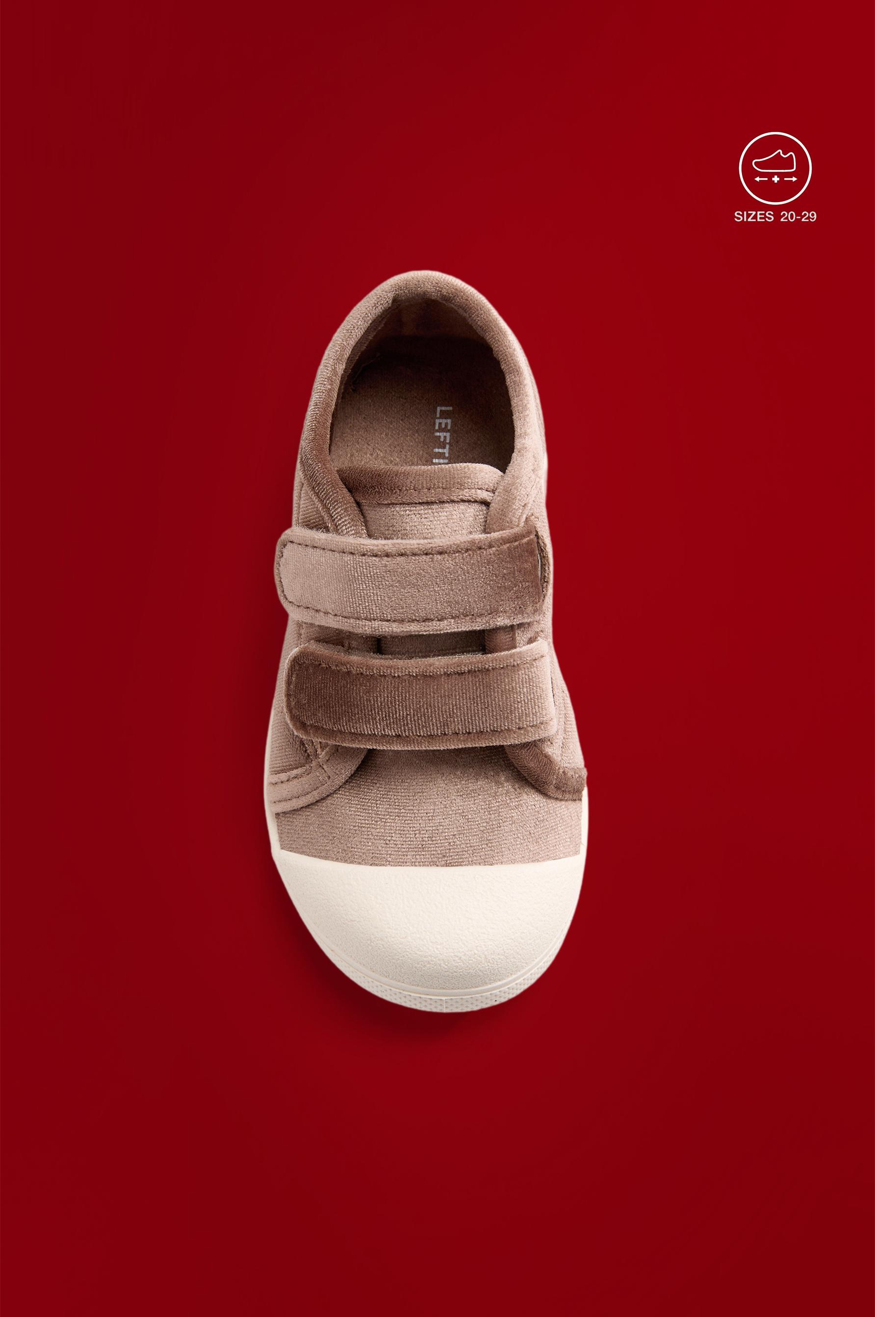 Velvet toecap slipper — BROWN