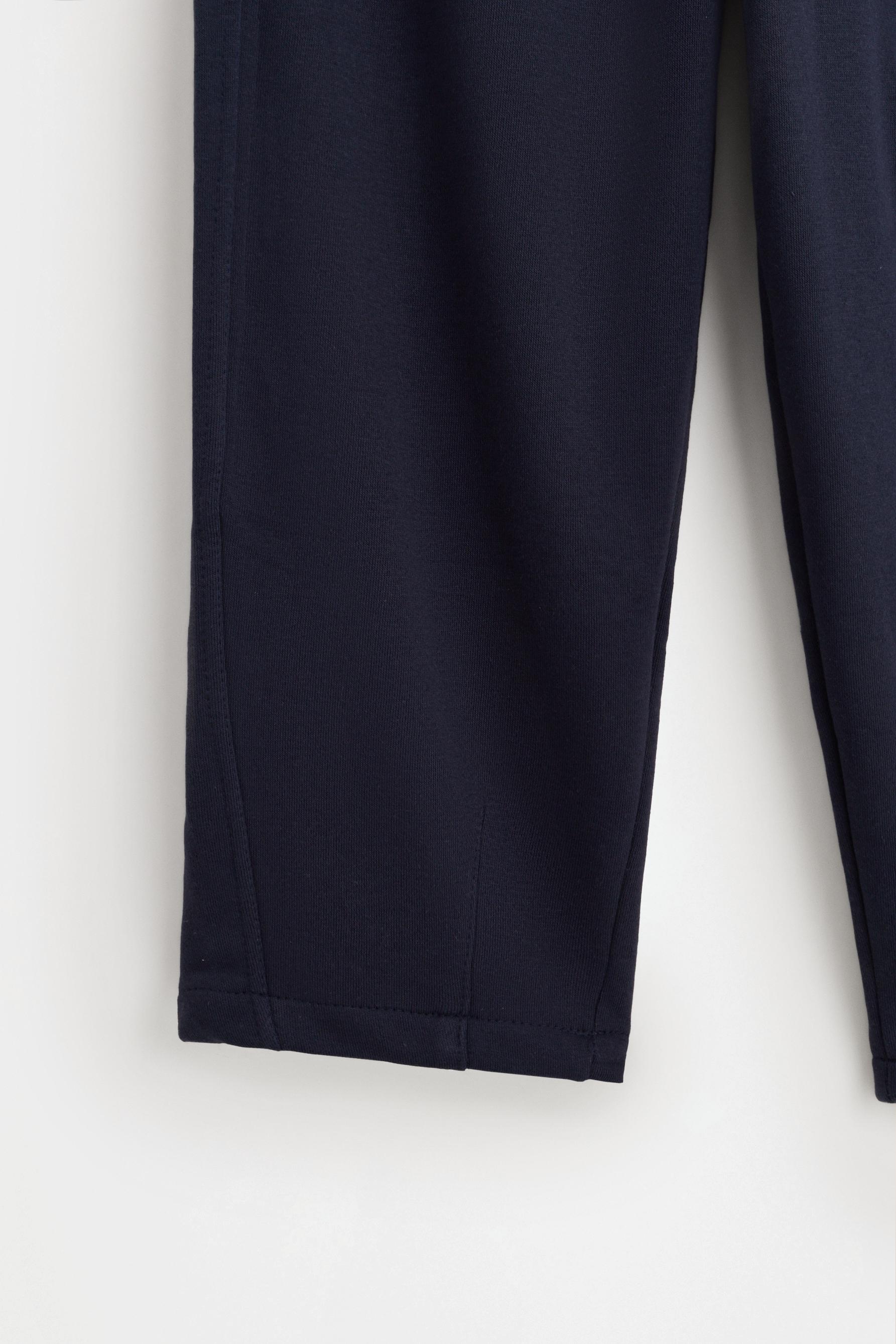 Plush barrel fit trousers — NAVY