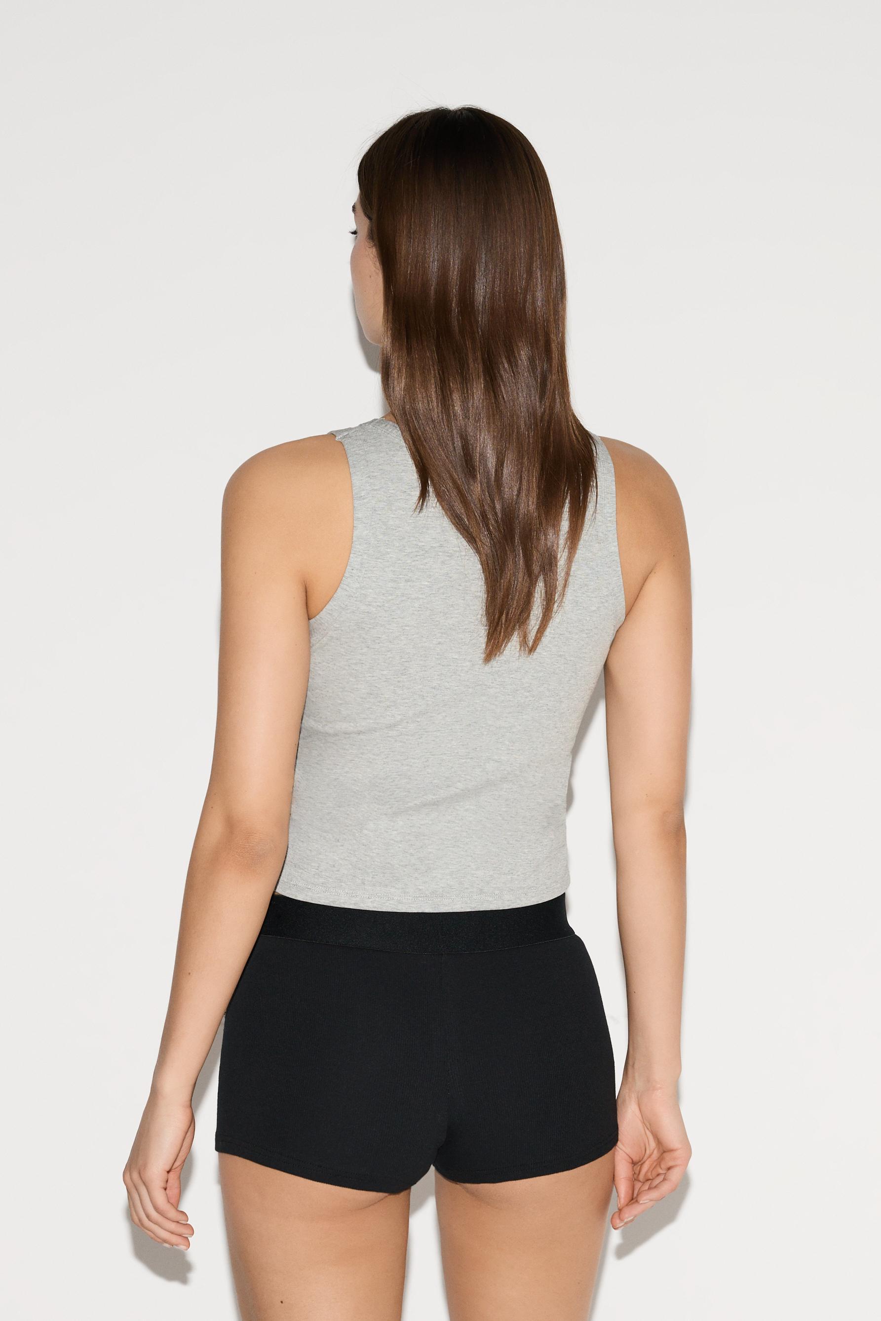 Top with built-in bra — GREY