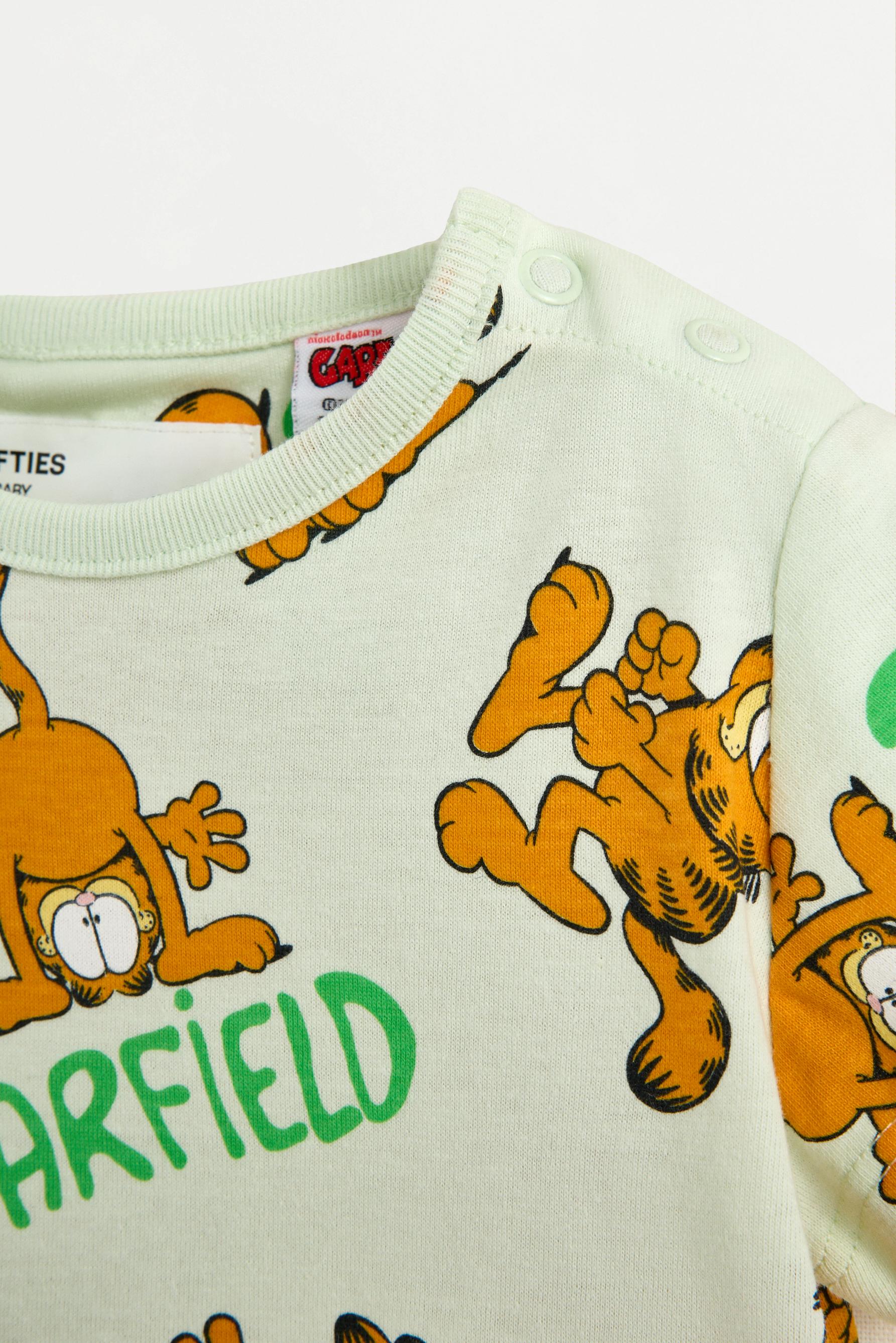 Pack of 2 short Garfield ©Nickelodeon one-piece pyjamas — PALE BLUE