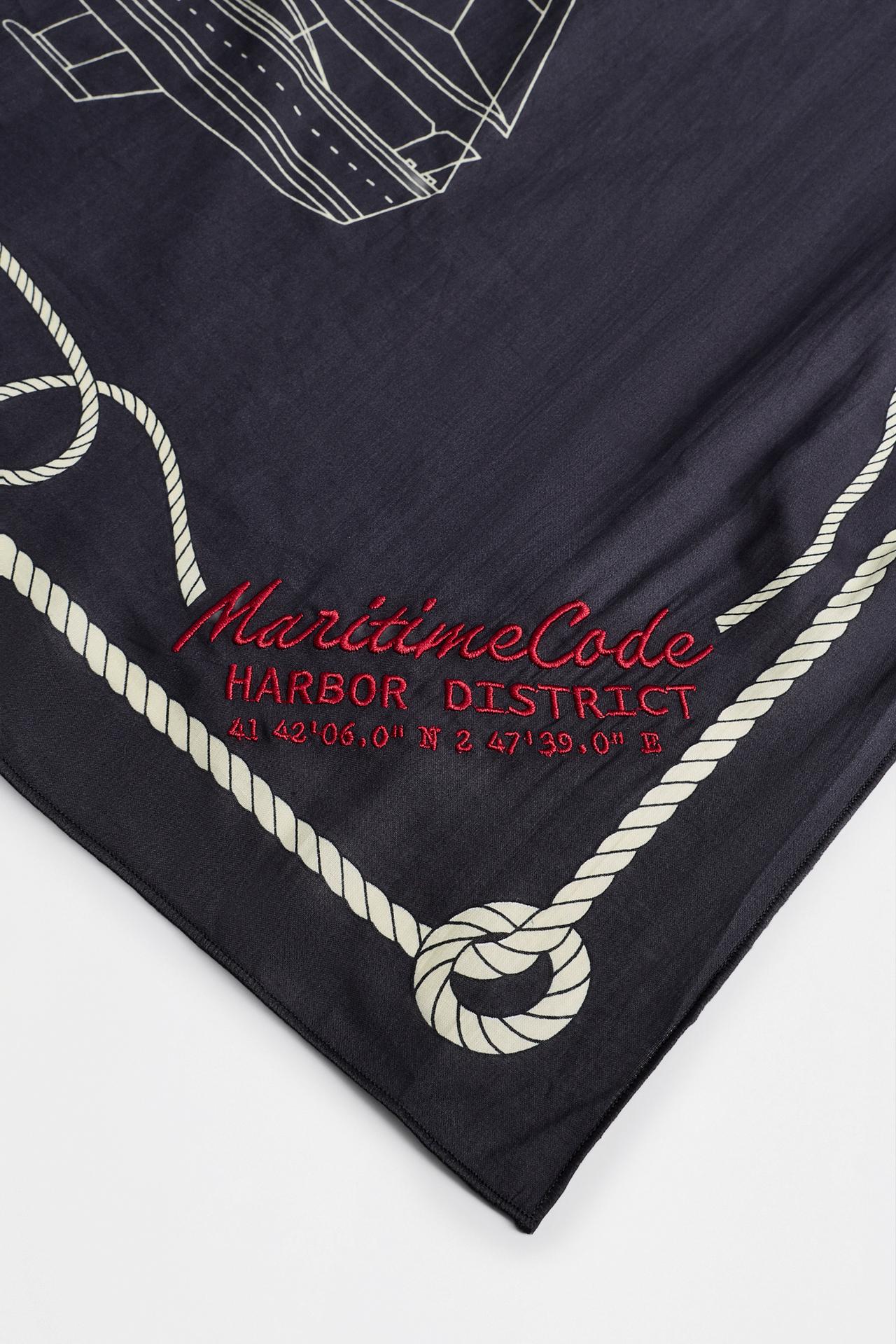 Nautical print scarf — VARIOUS