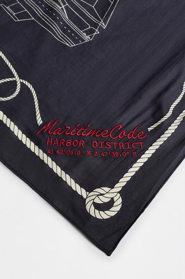 Nautical print scarf — VARIOUS 4