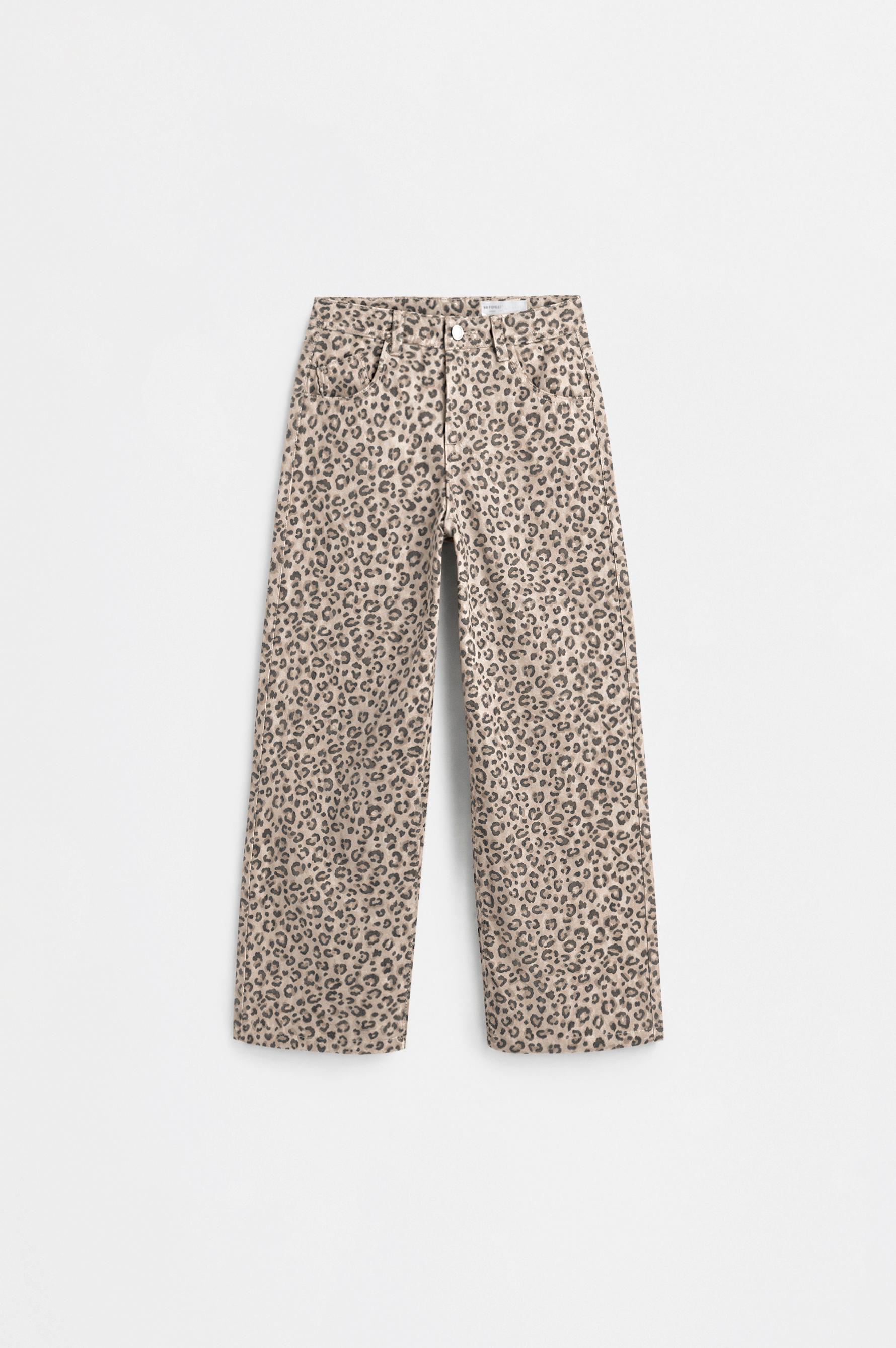 Animal print jeans — MINK