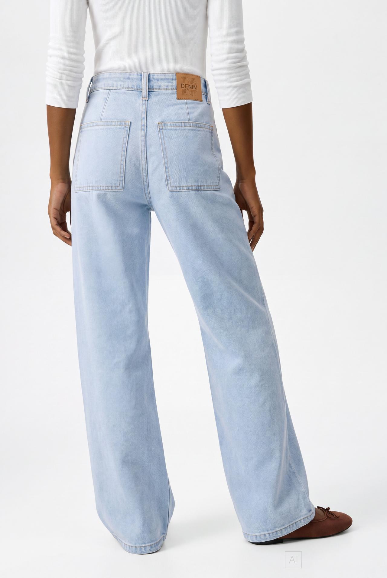 Wide-leg marine jeans — INDIGO