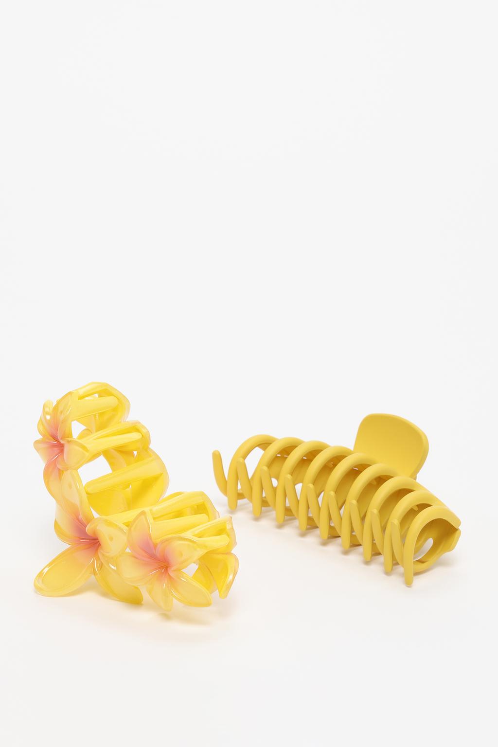 2-pack of contrast hair clips