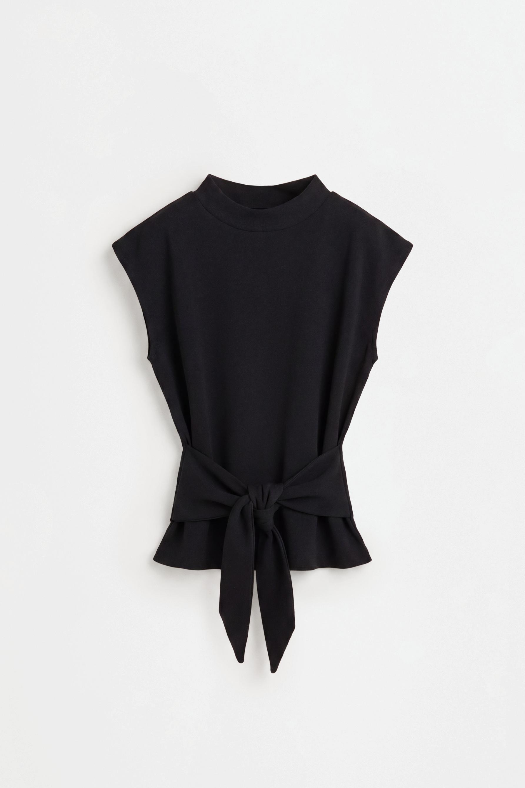 Top with knot detail — BLACK