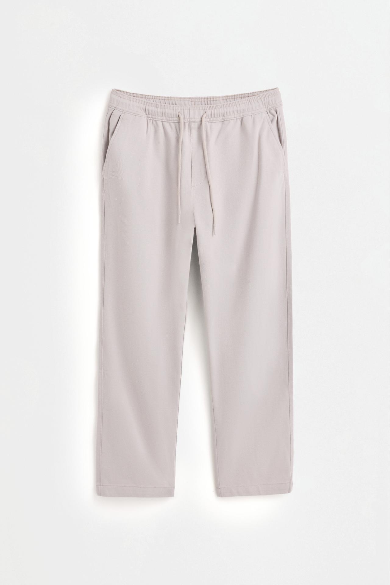 Wide-leg jogger trousers — GREY