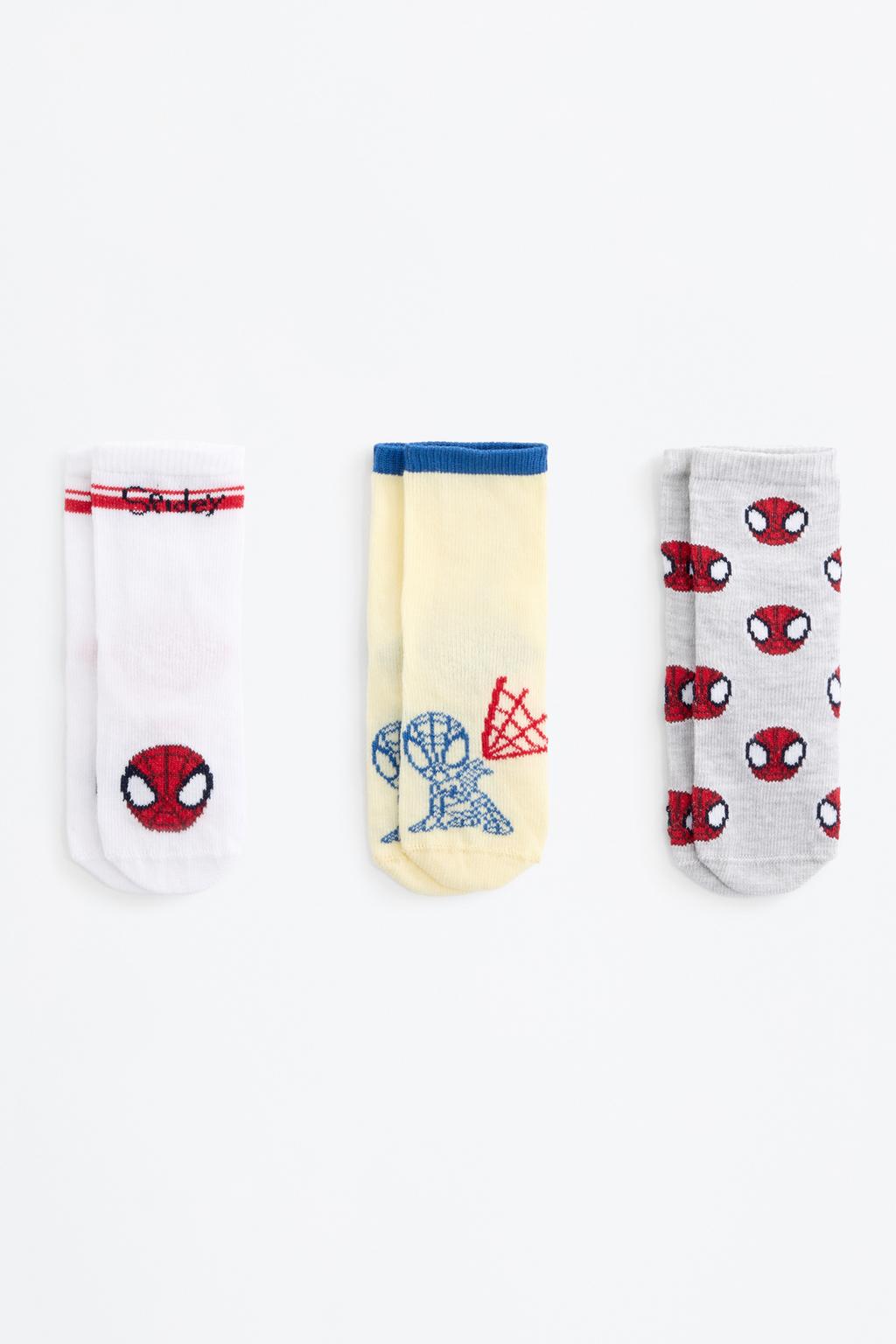 Pack de 3 pares de meias do Spiderman ©Marvel