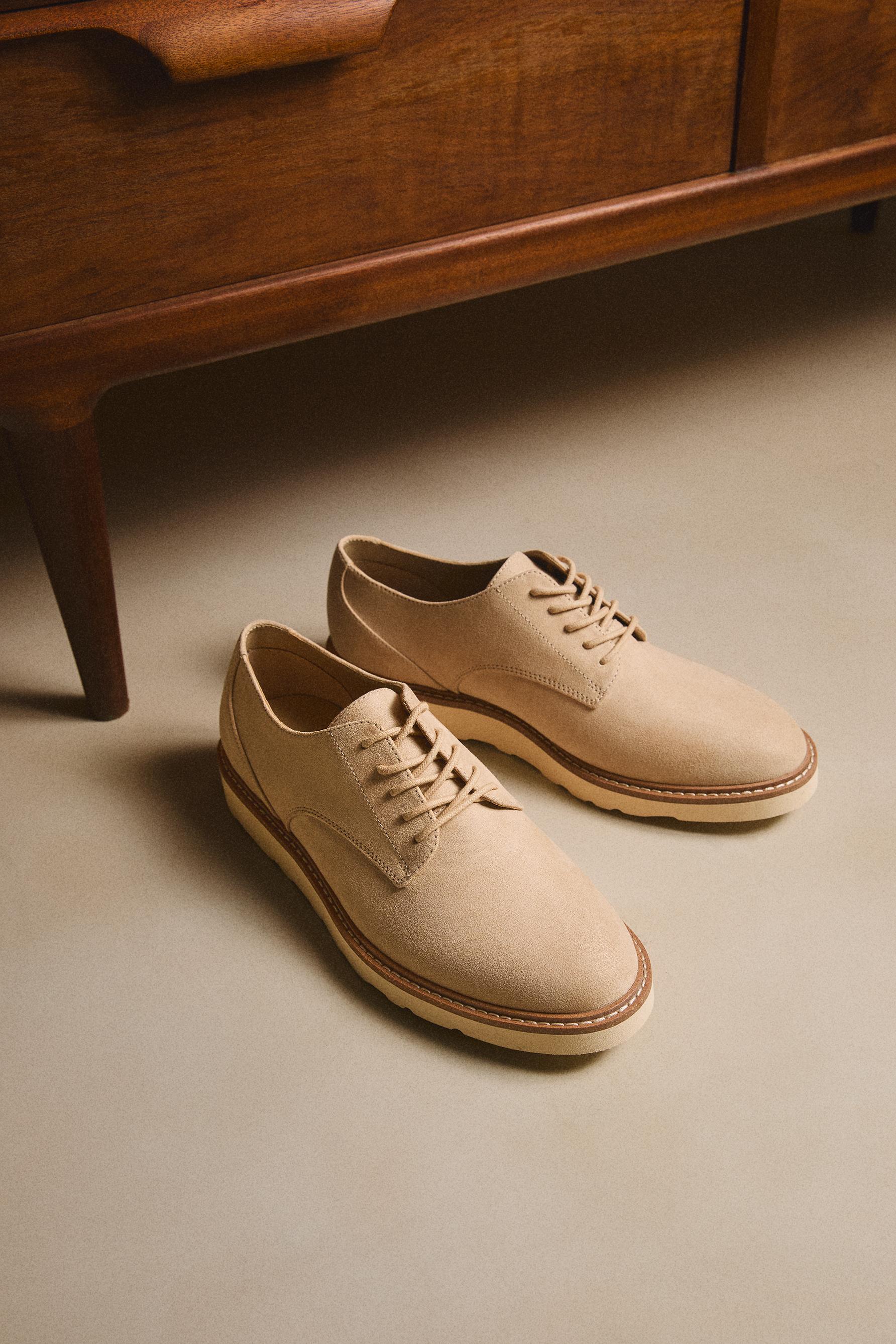 Blucher dress shoe — BEIGE
