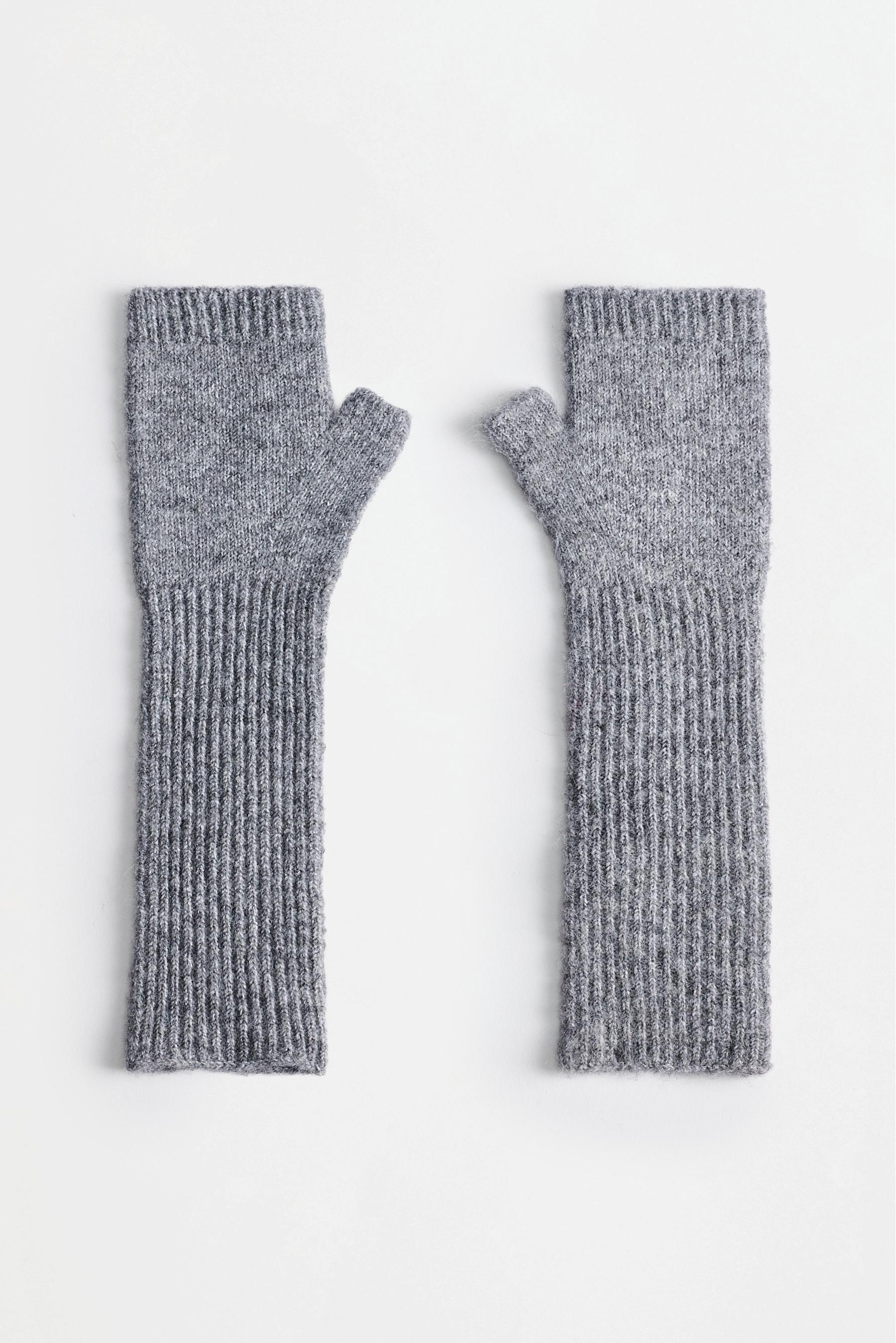 Long mitten gloves — ANTHRACITE GREY