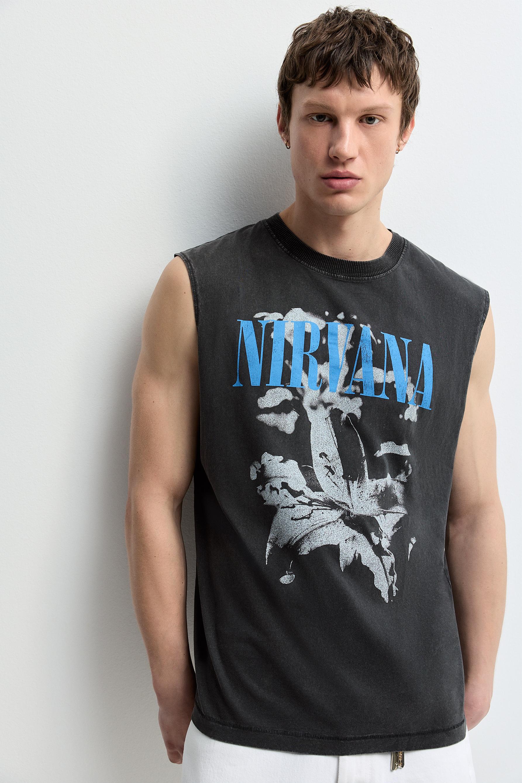 Nirvana sleeveless T-shirt — ANTHRACITE GREY