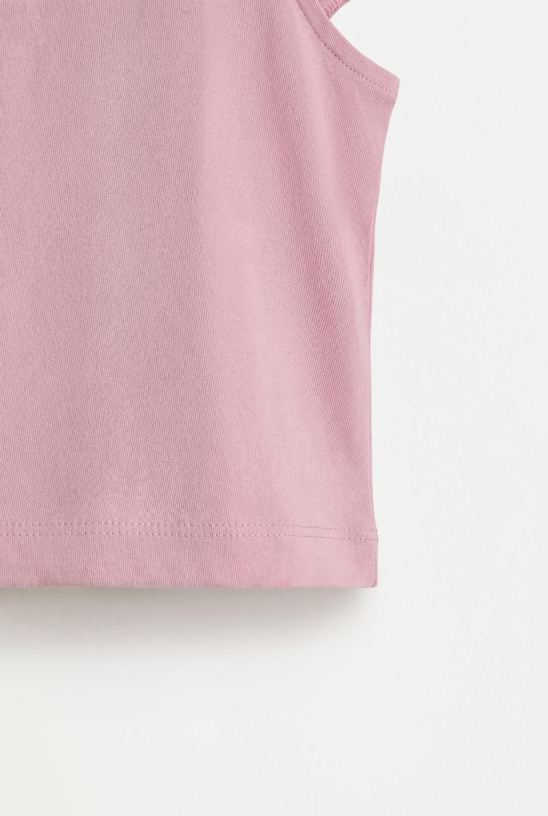 Swiss embroidery t-shirt — PALE MAUVE