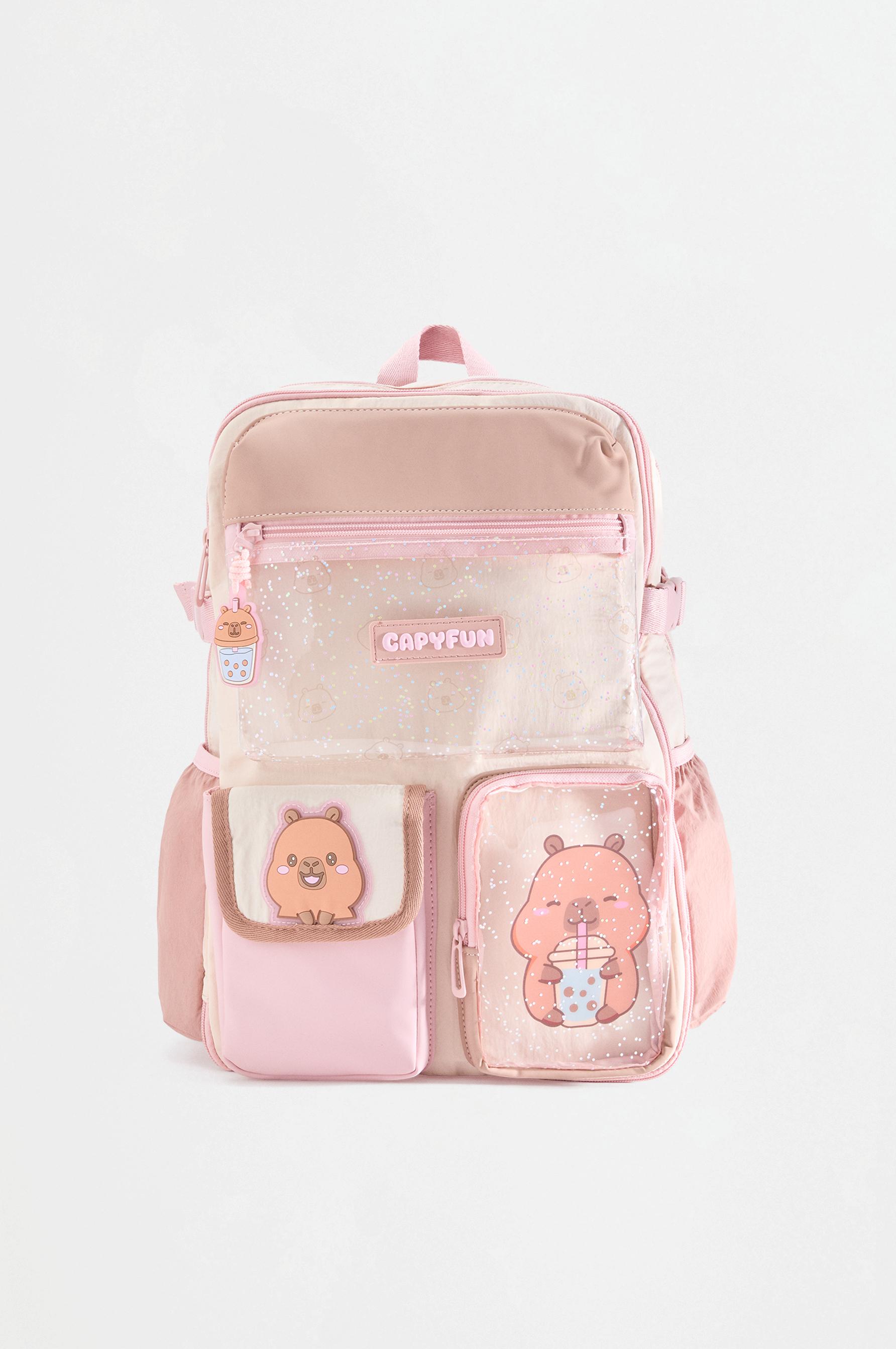 Capyfun Multi-Pocket Backpack — ECRU