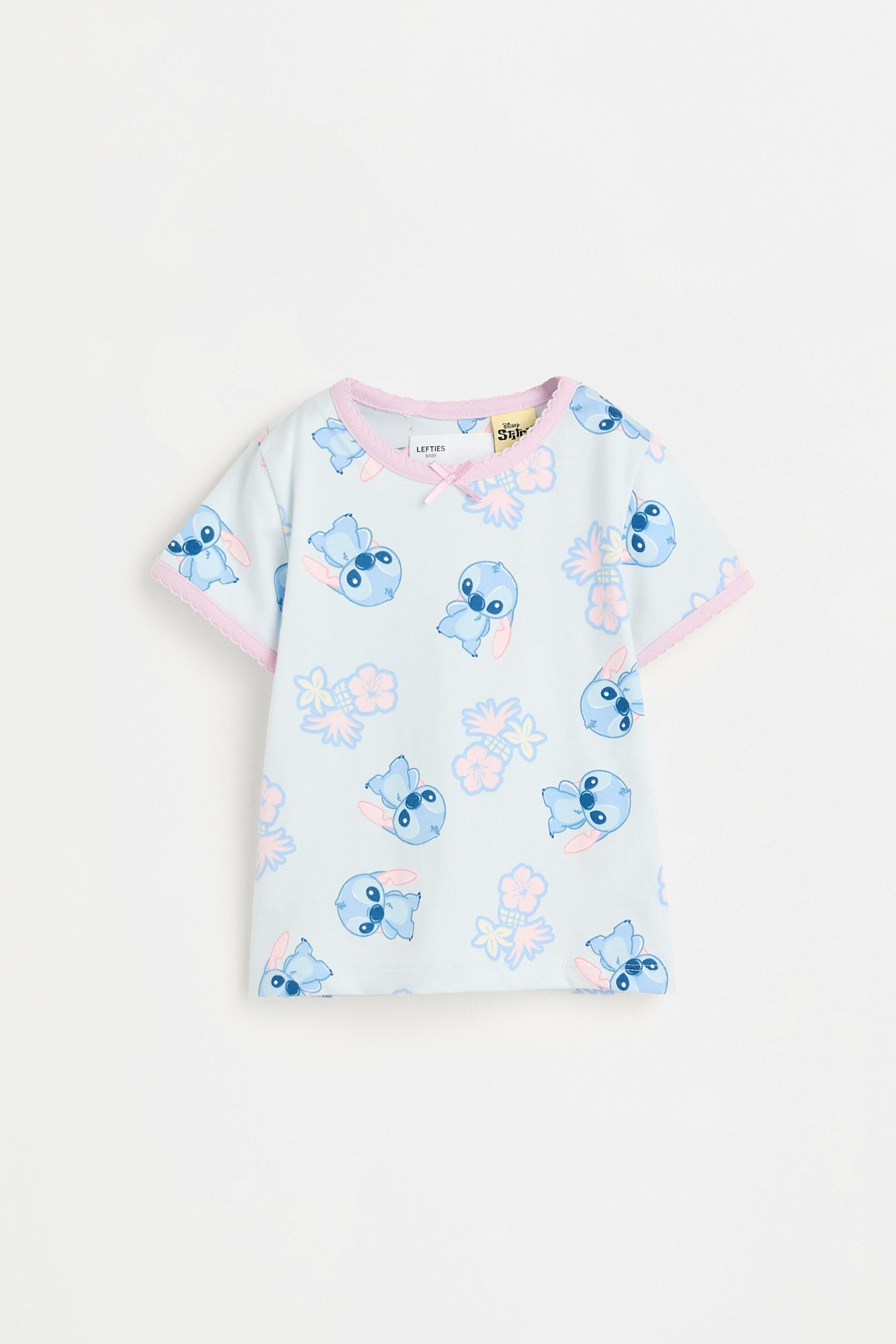 Stitch ©Disney scalloped trim pyjamas — DARK BLUE