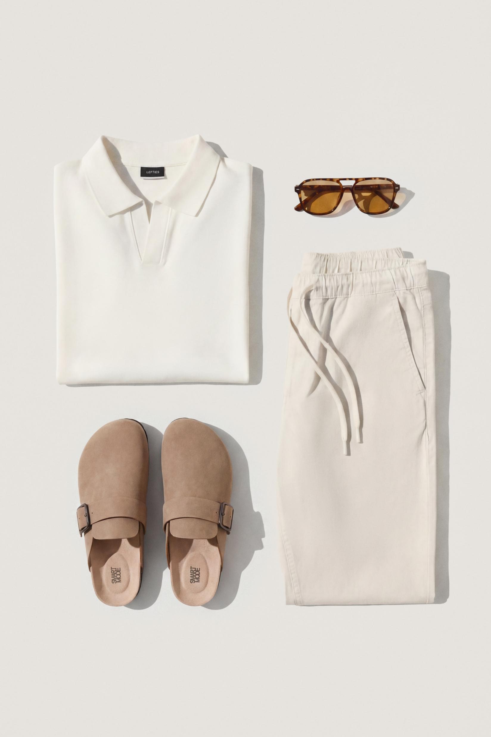 Interlock polo shirt — OFF WHITE