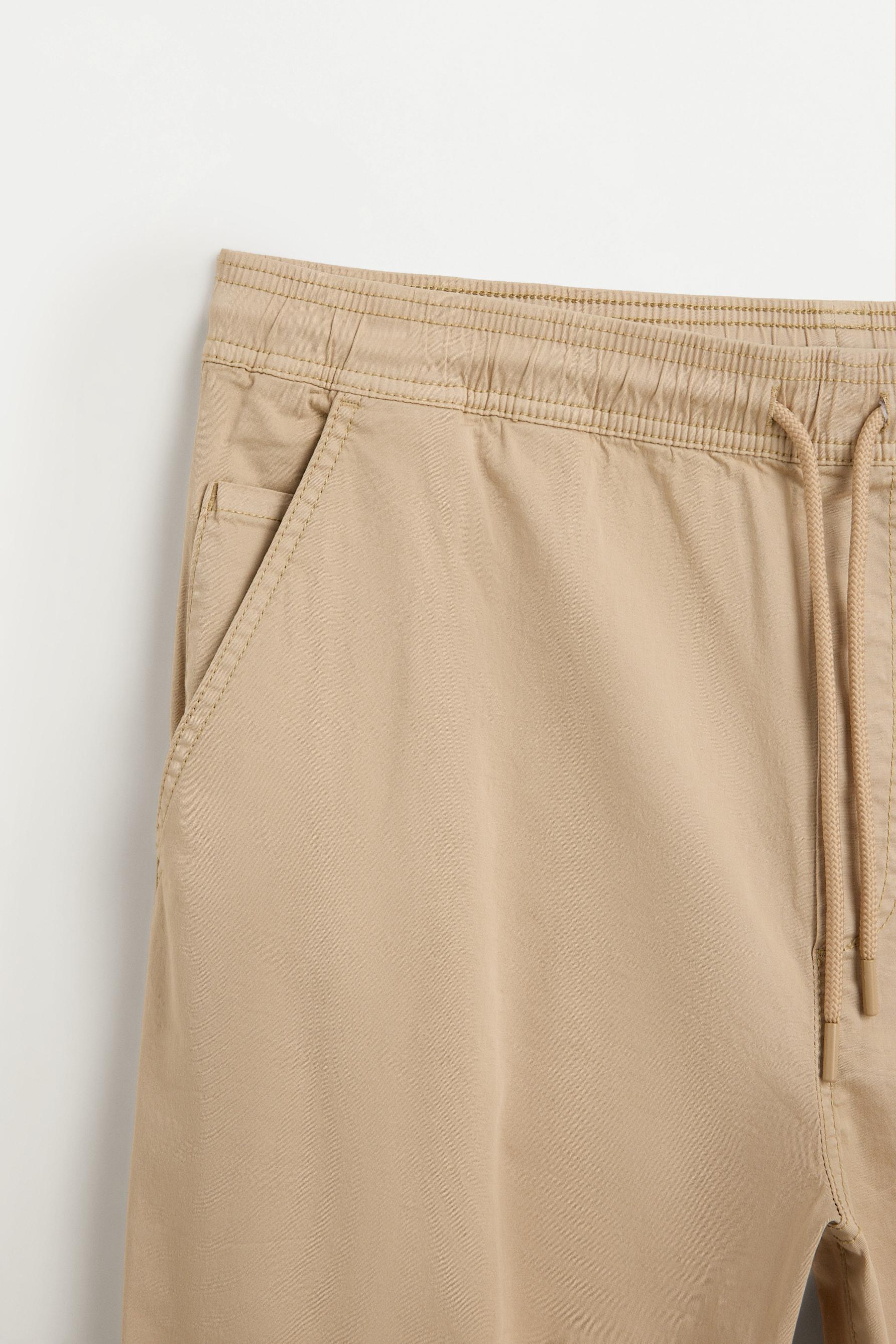Slim fit jogger trousers — BEIGE