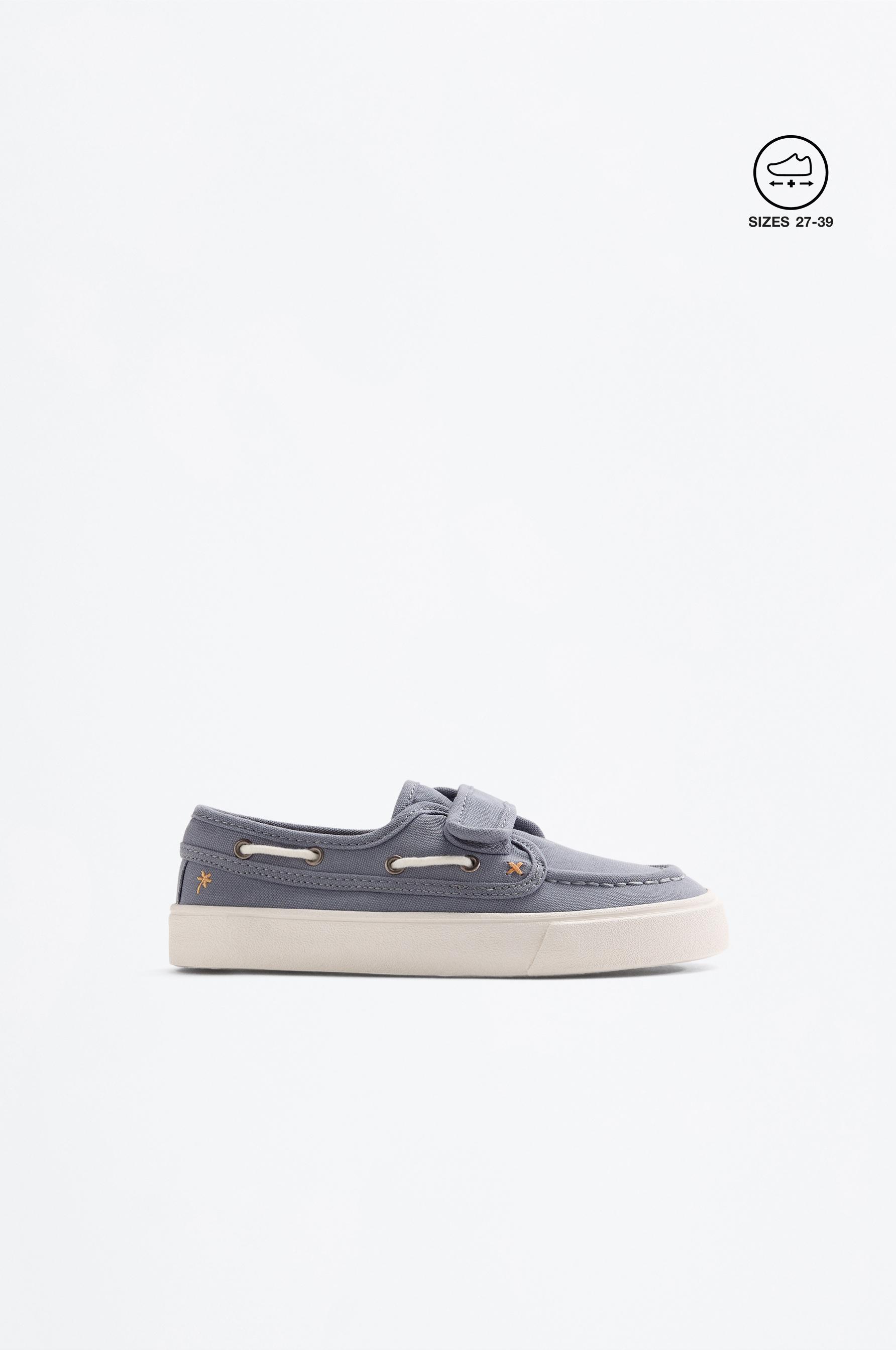 CASUAL BOAT SHOE — WASHED BLUE