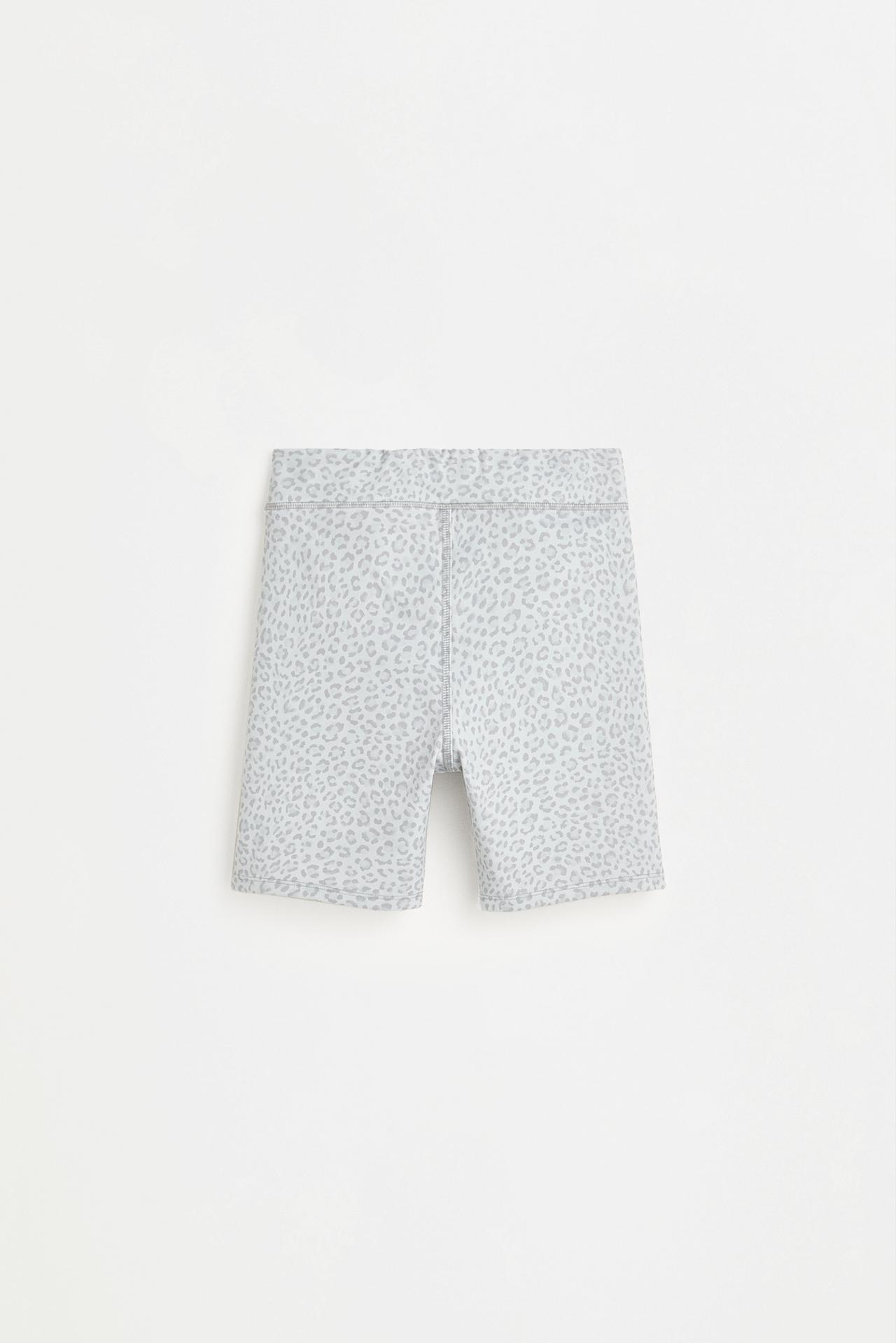Printed cycling leggings — STONE