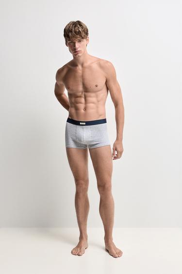Printed boxers 5-pack — PALE GREY 1