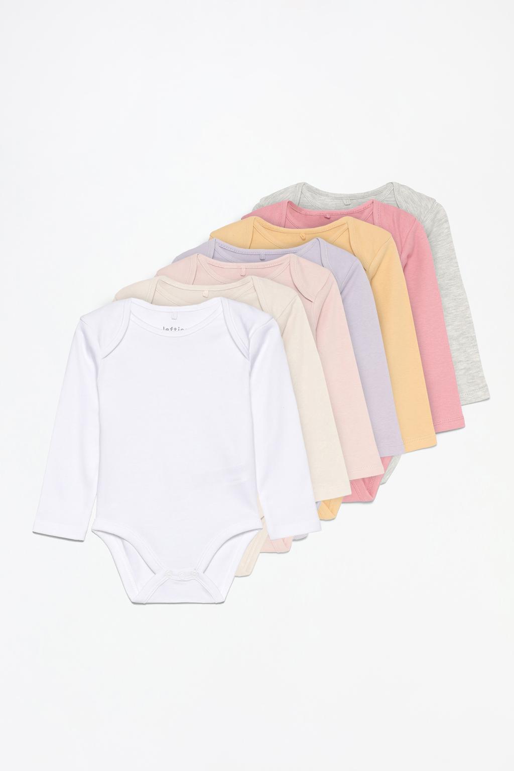 Pack of 7 basic bodysuits