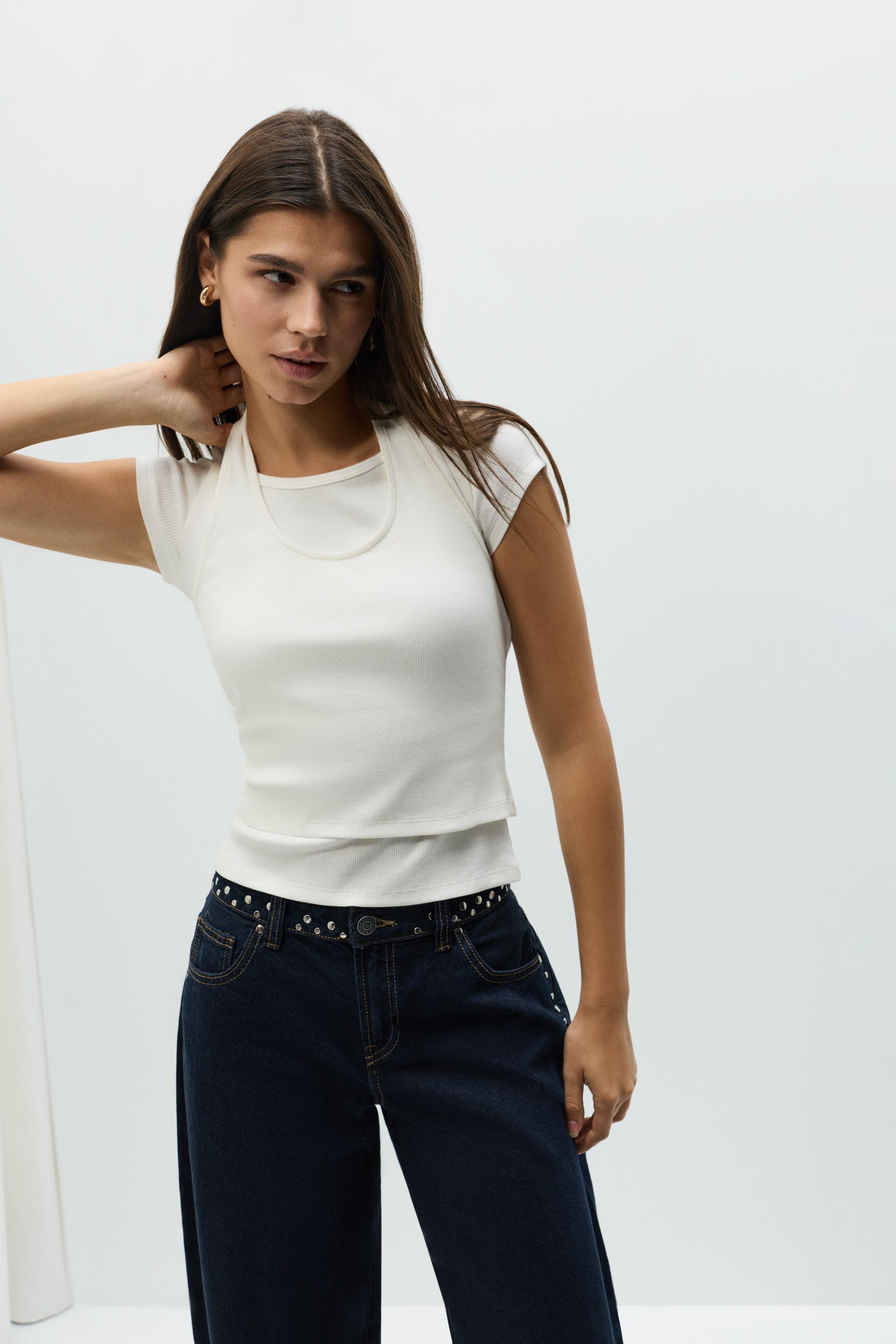 Double-layer top — OFF WHITE