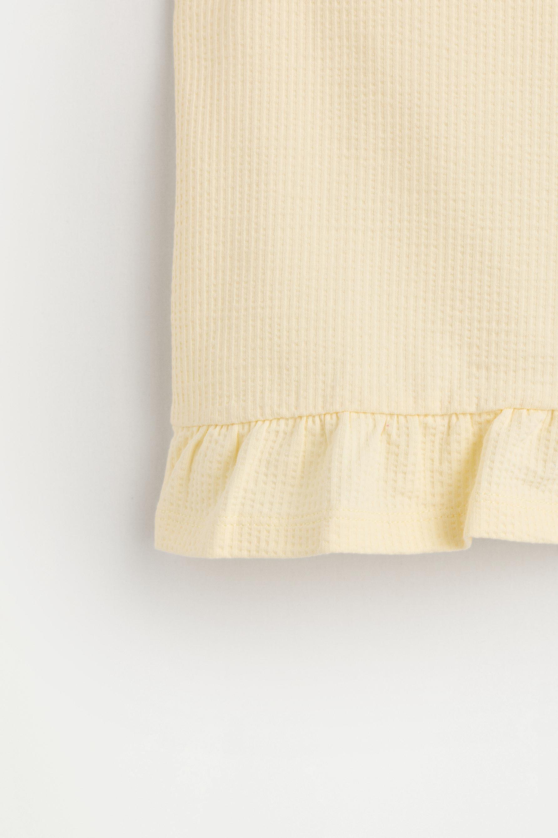 Ruffled vest top — YELLOW