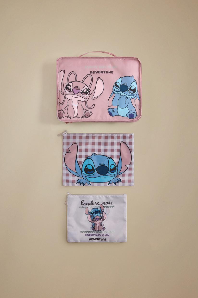 Set of 3 Stitch and Angel ©Disney travel organizers