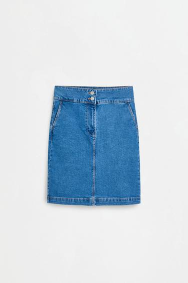 Denim pencil skirt — INDIGO 6