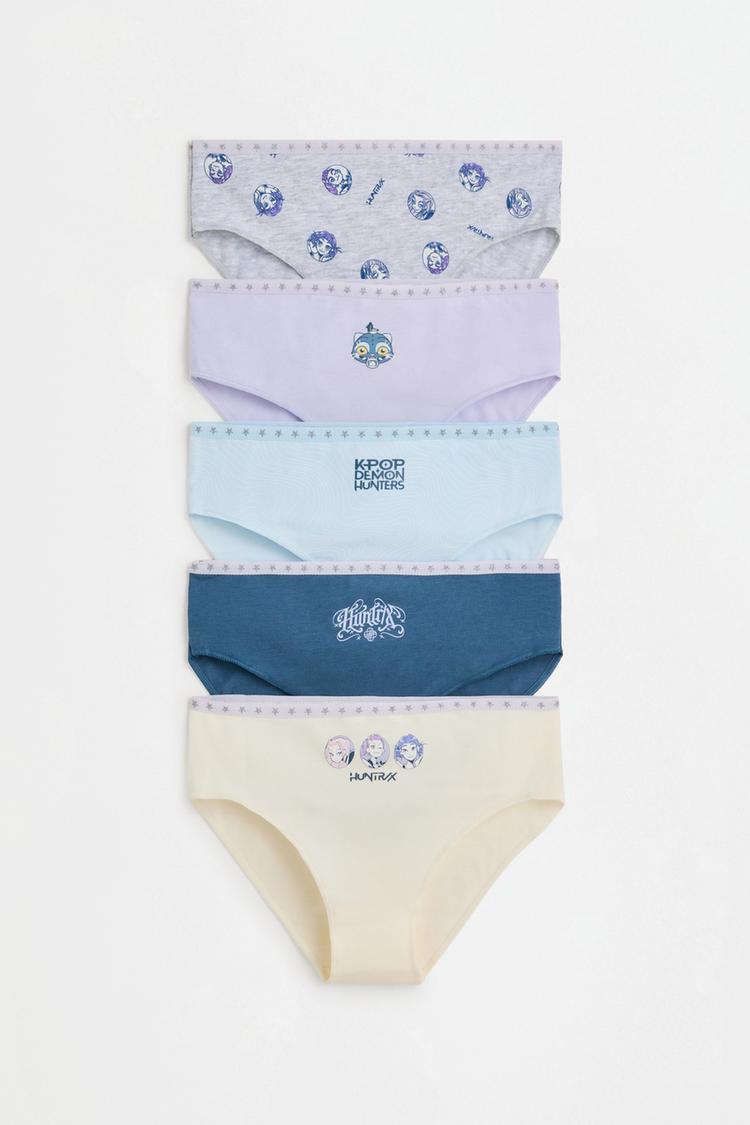 Huntrix K-Pop Demon Hunters ™/© Netflix Classic Briefs (Pack of 5) — PALE LILAC