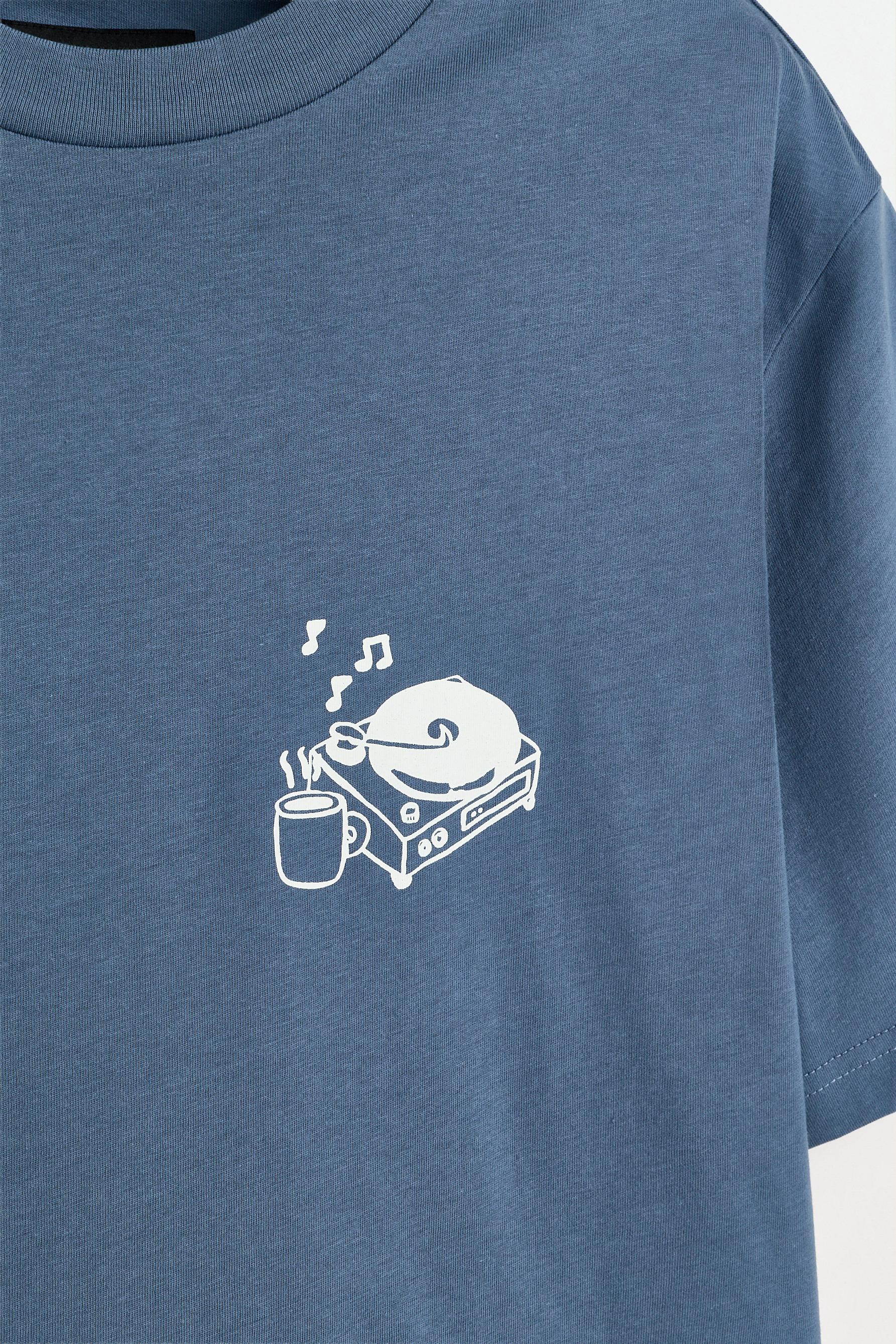 Short printed pyjamas — OCEAN BLUE