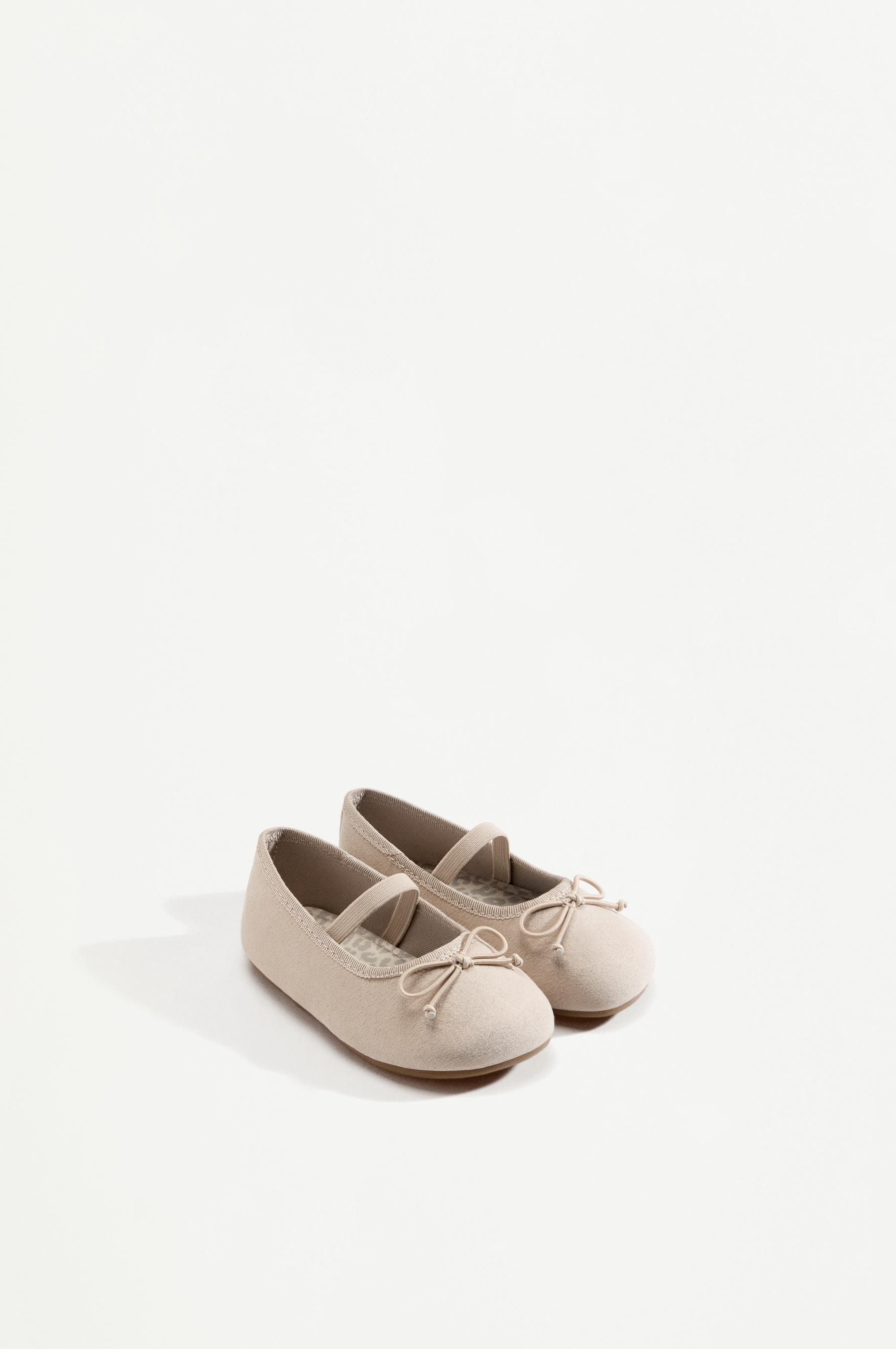 Barefoot Bow Ballerina Flats — BROWN